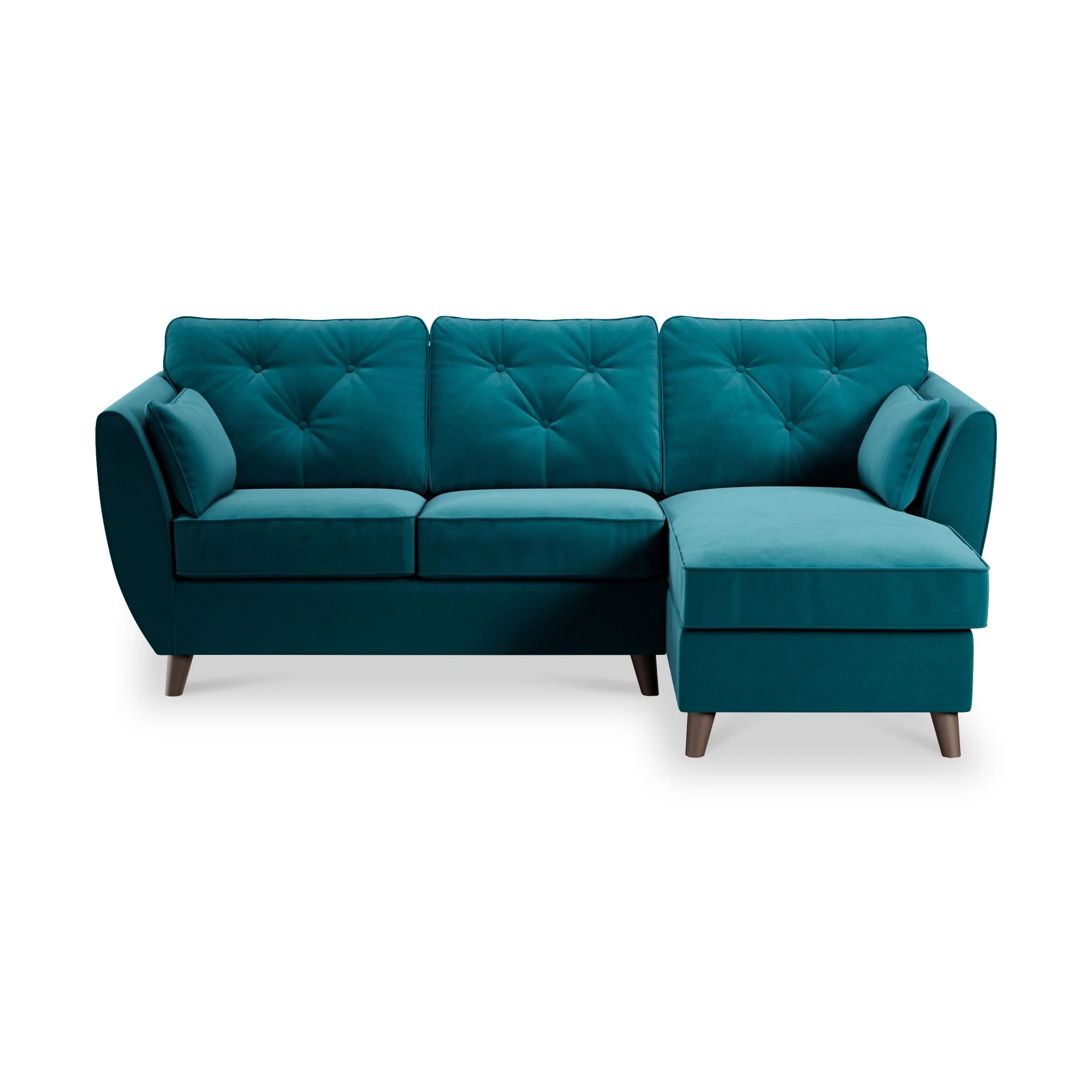 Edison Velvet Chaise Sofa - Image 5