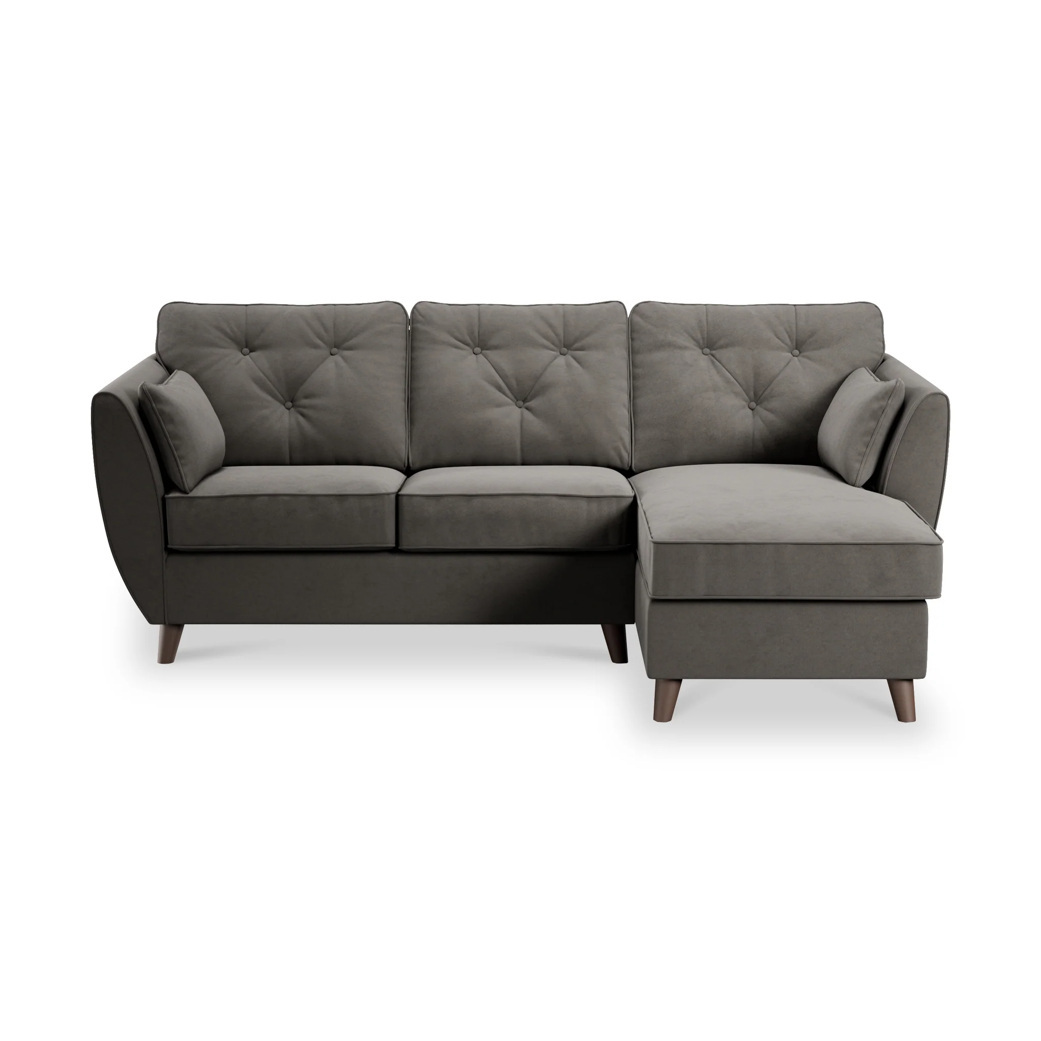 Edison Velvet Chaise Sofa - Image 65