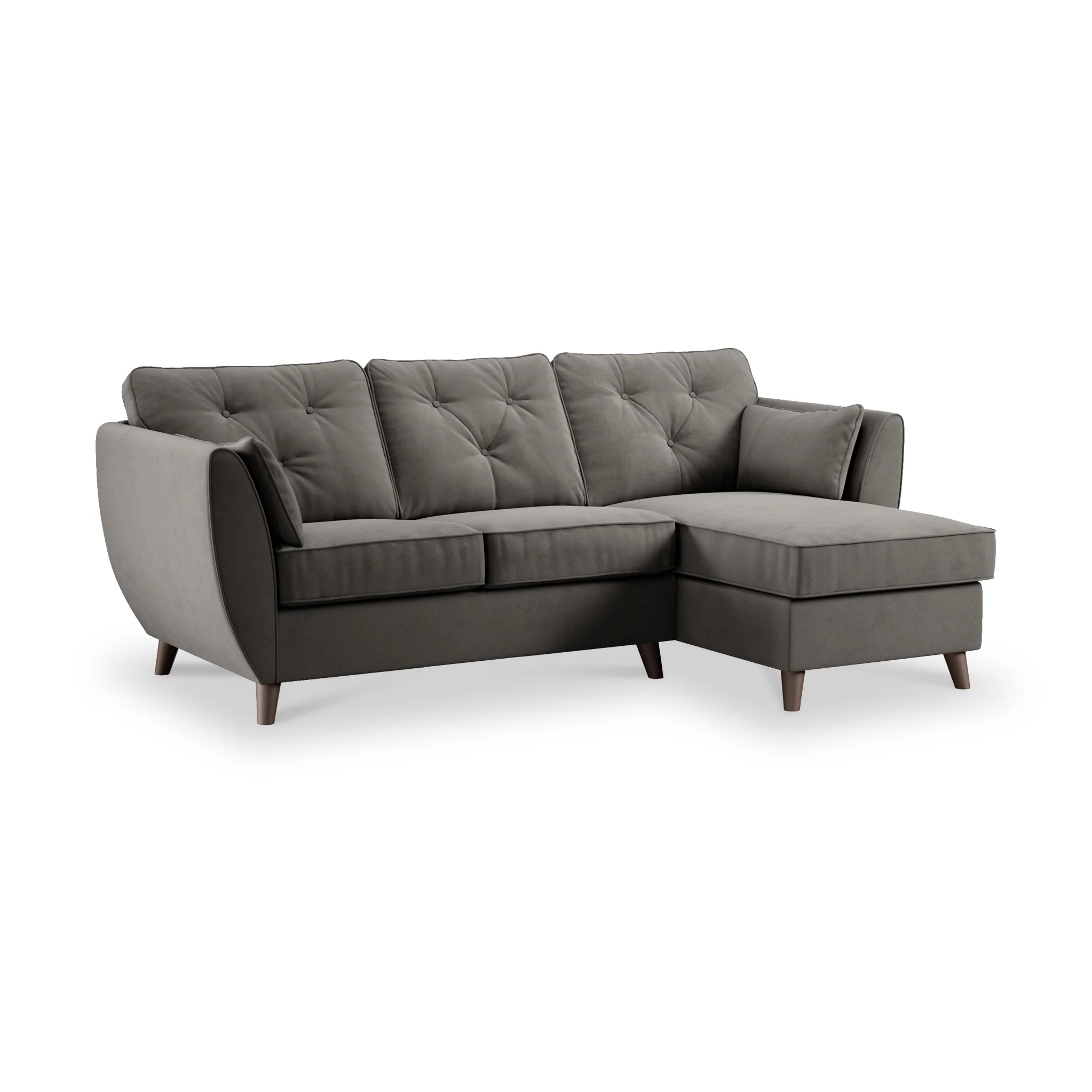 Edison Velvet Chaise Sofa - Image 68