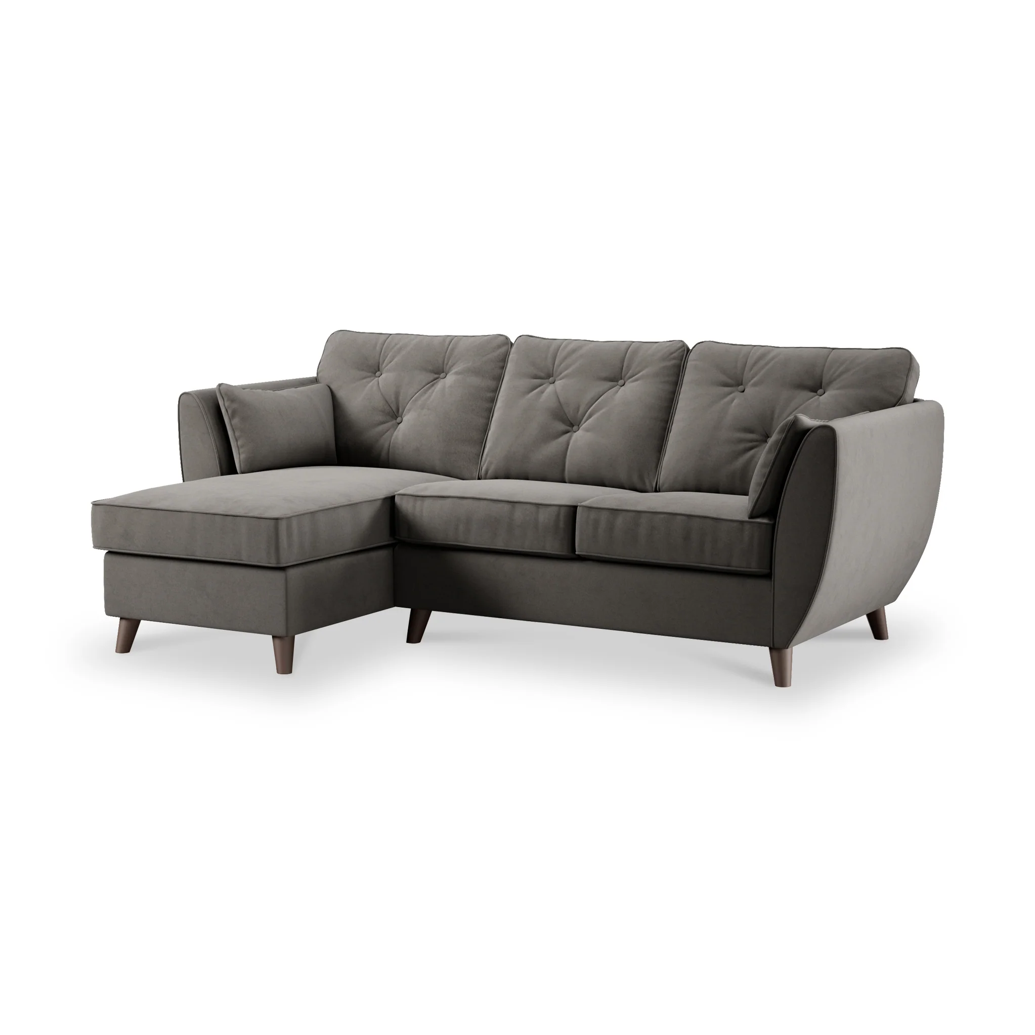 Edison Velvet Chaise Sofa - Image 76