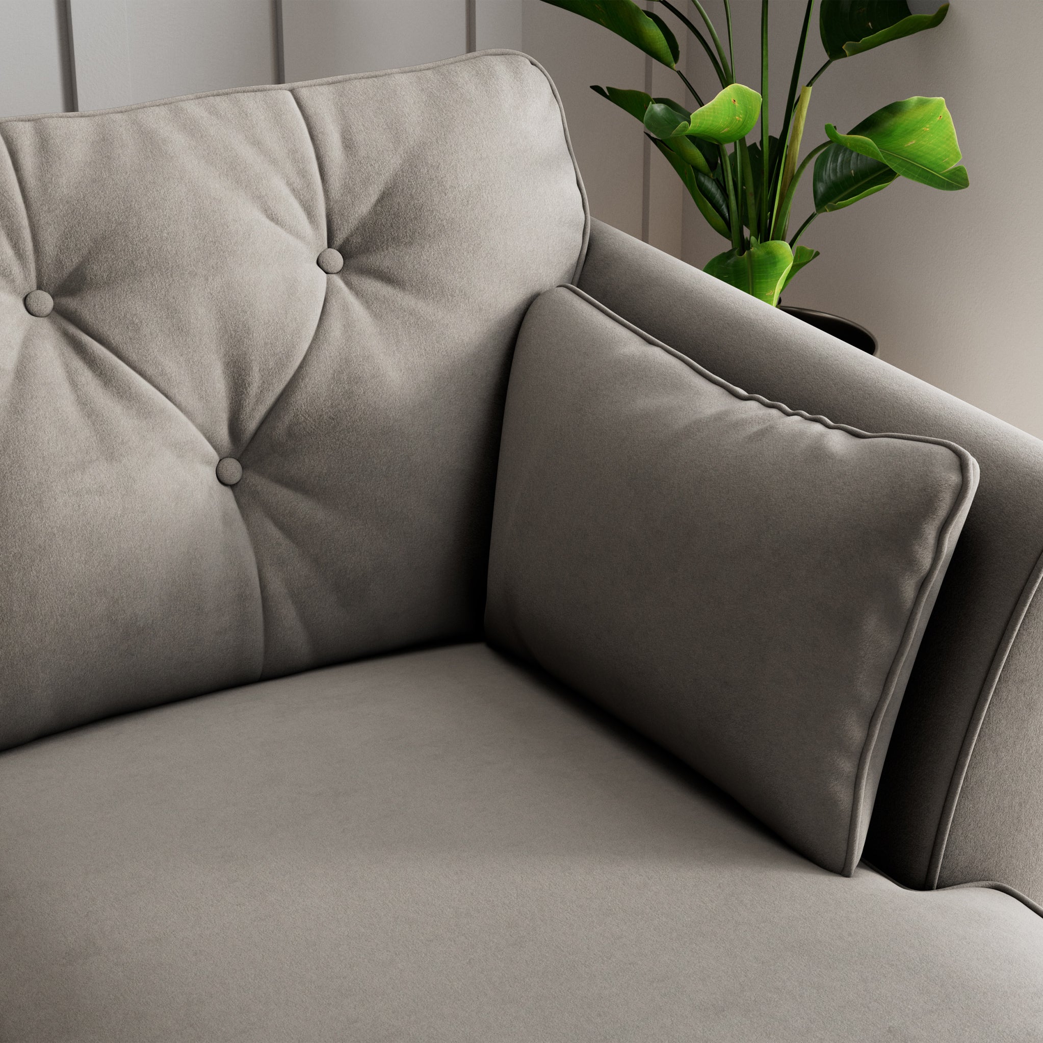 Edison Velvet Chaise Sofa - Image 77