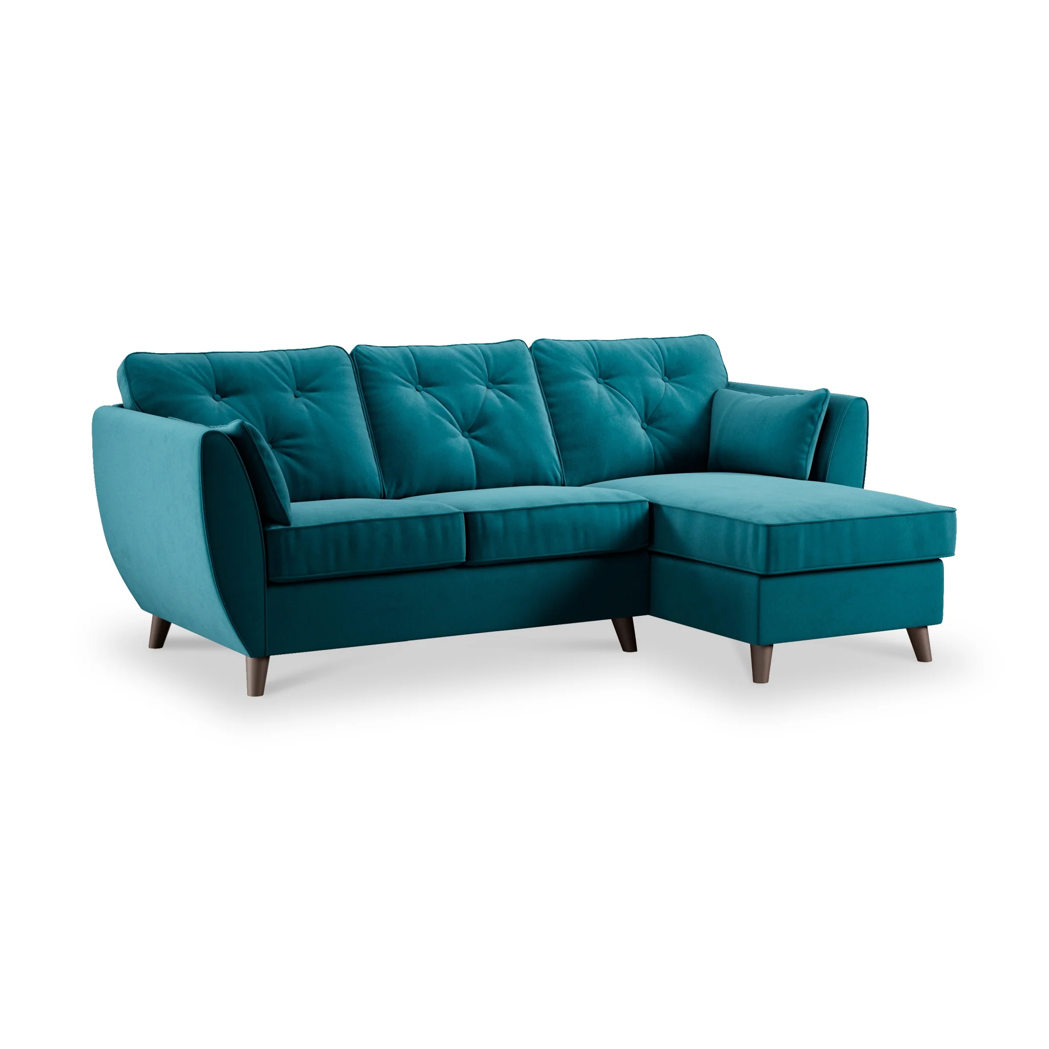 Edison Velvet Chaise Sofa - Image 8