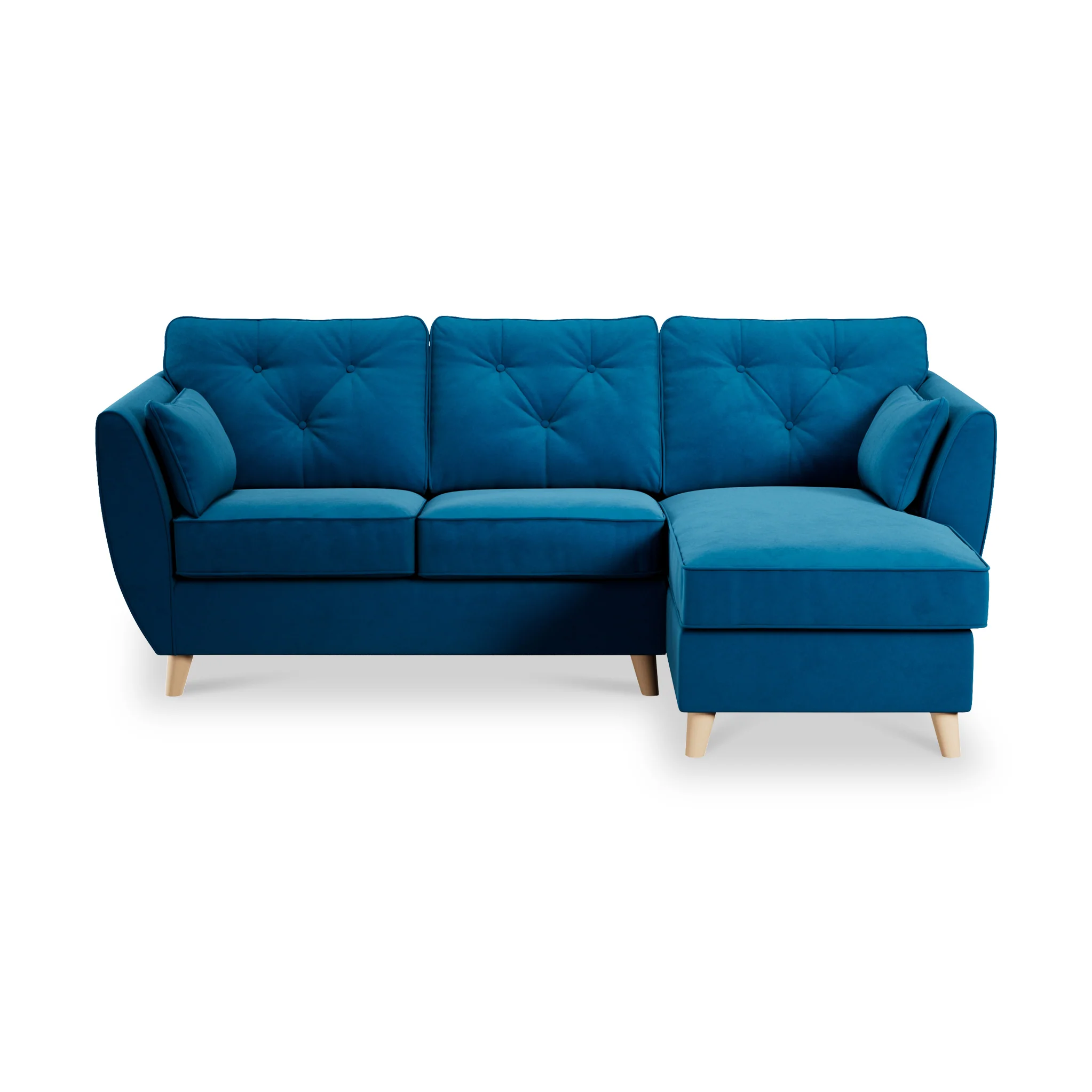 Edison Velvet Chaise Sofa - Image 81