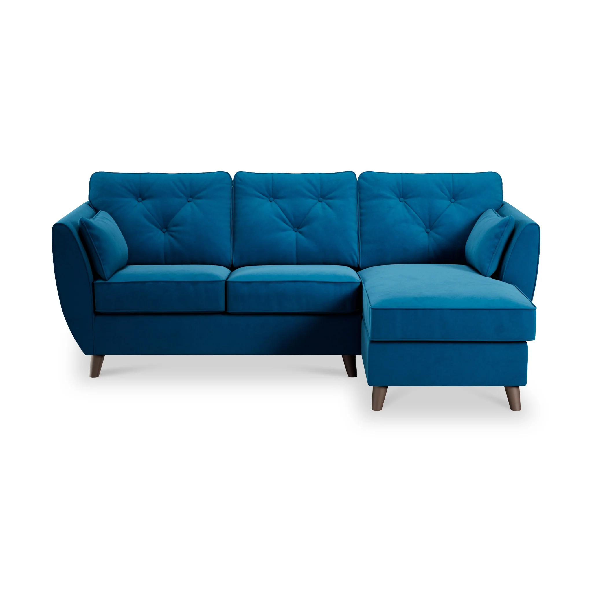 Edison Velvet Chaise Sofa - Image 85