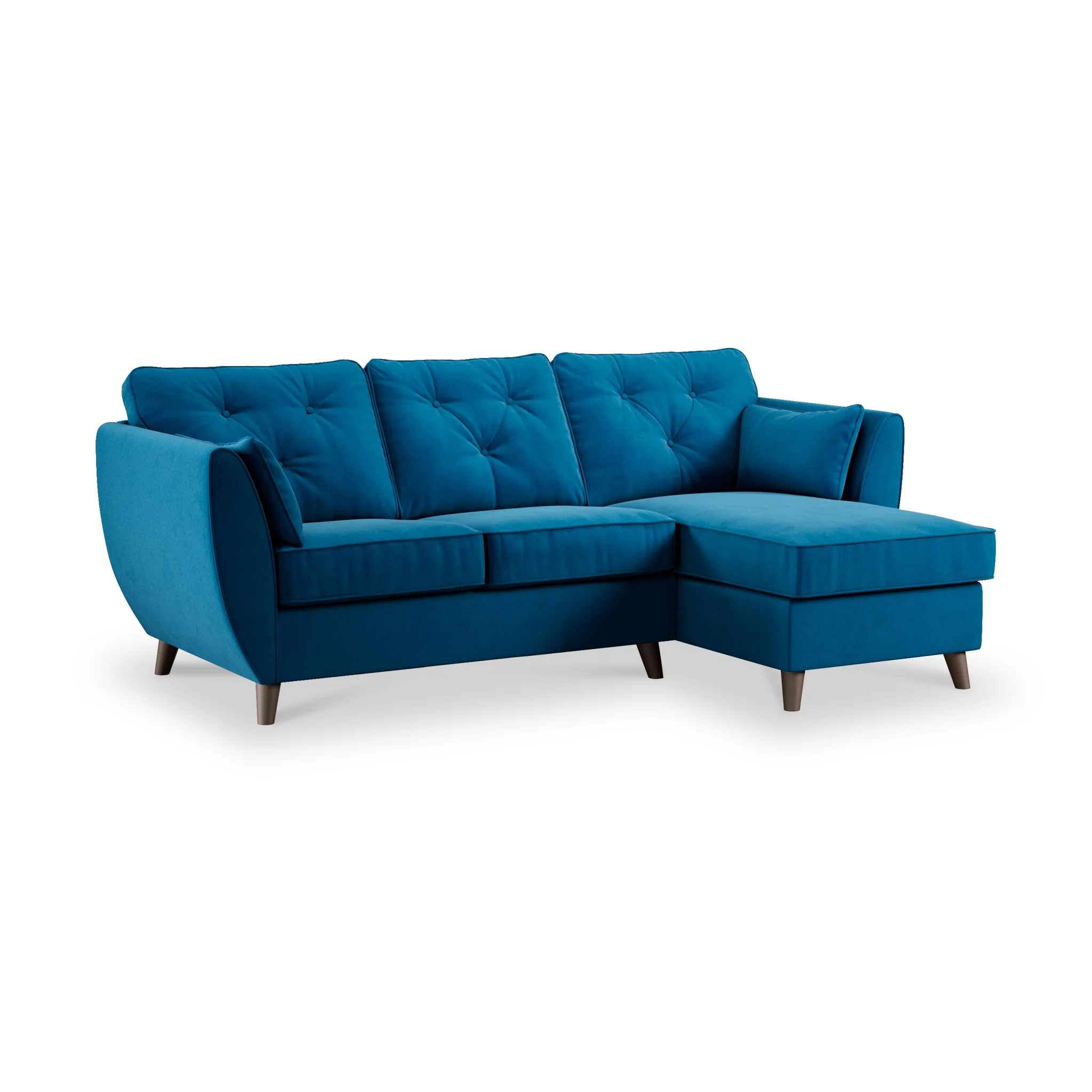 Edison Velvet Chaise Sofa - Image 88