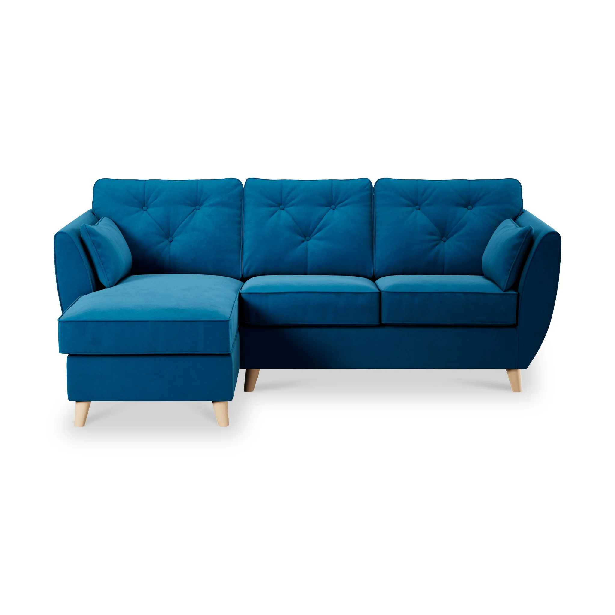 Edison Velvet Chaise Sofa - Image 89