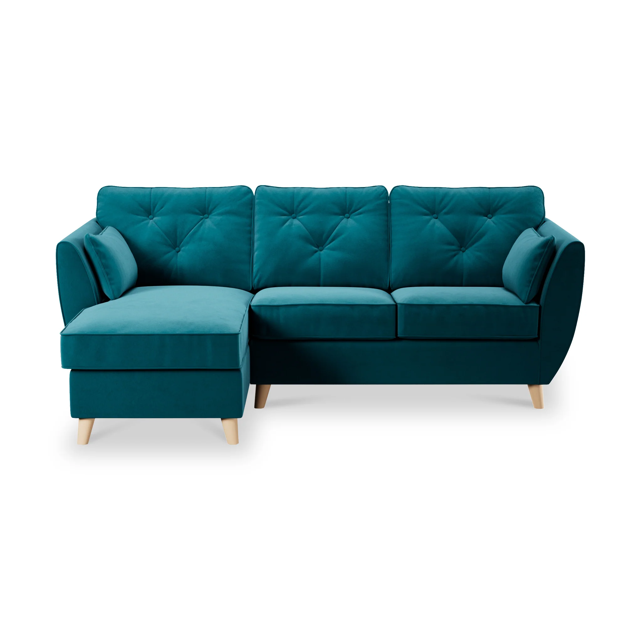 Edison Velvet Chaise Sofa - Image 9