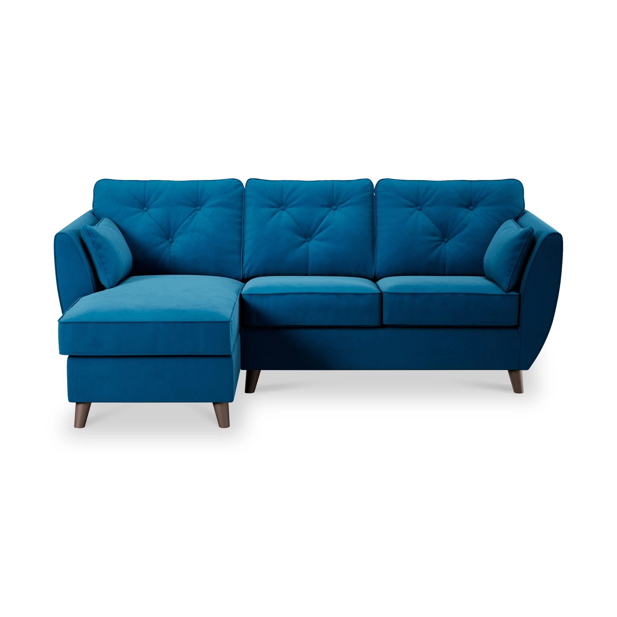 Edison Velvet Chaise Sofa - Image 93