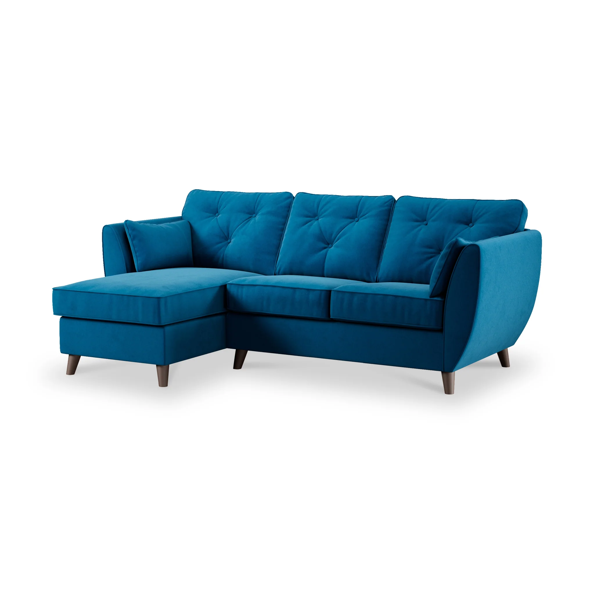 Edison Velvet Chaise Sofa - Image 96