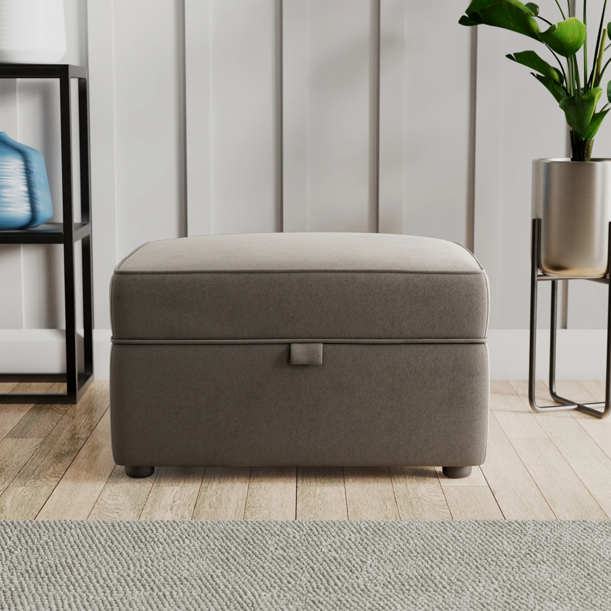 Edison Velvet Storage Footstool - Image 21