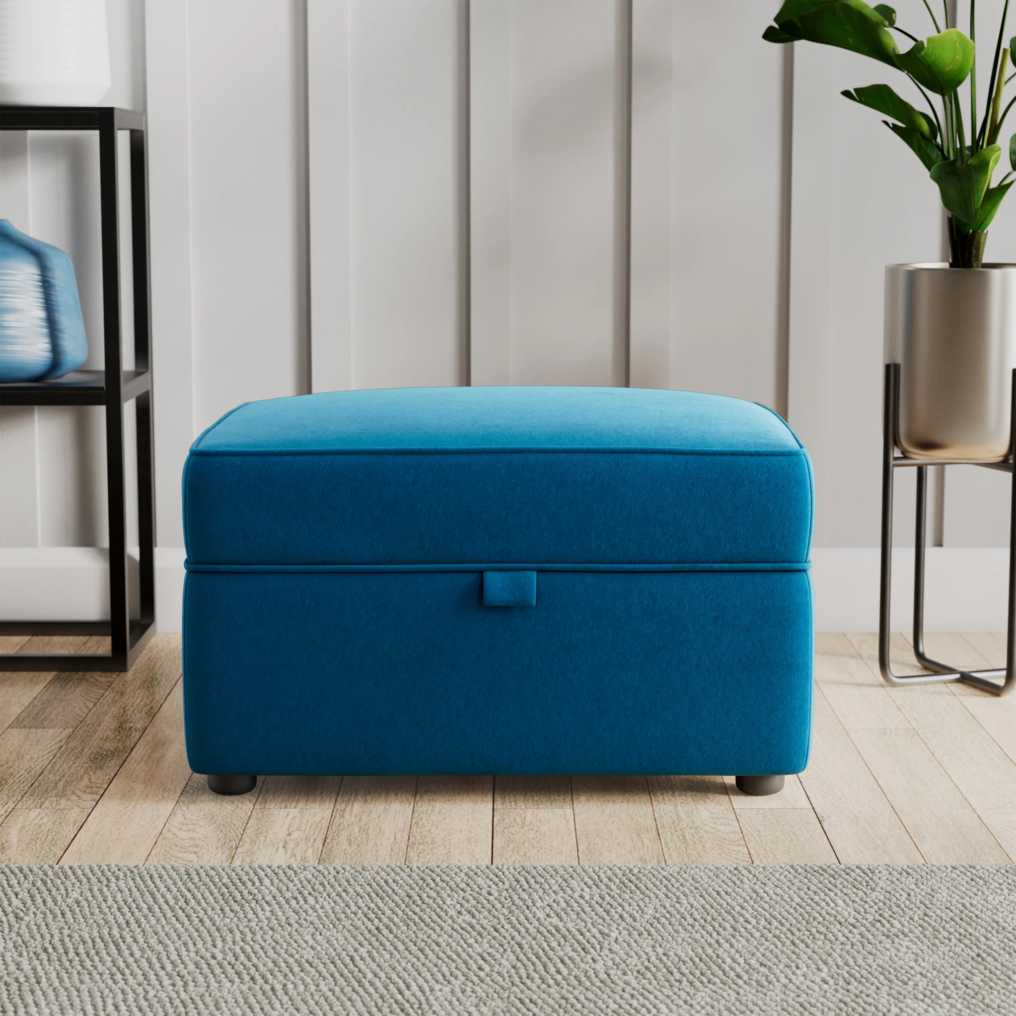 Edison Velvet Storage Footstool - Image 27