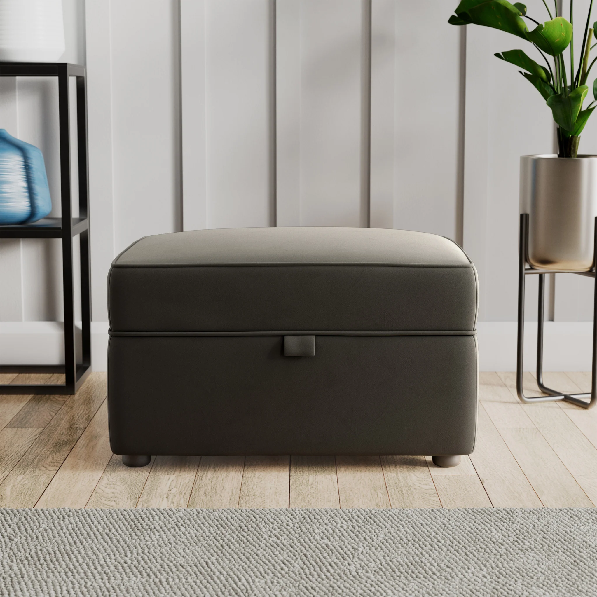 Edison Velvet Storage Footstool - Image 33