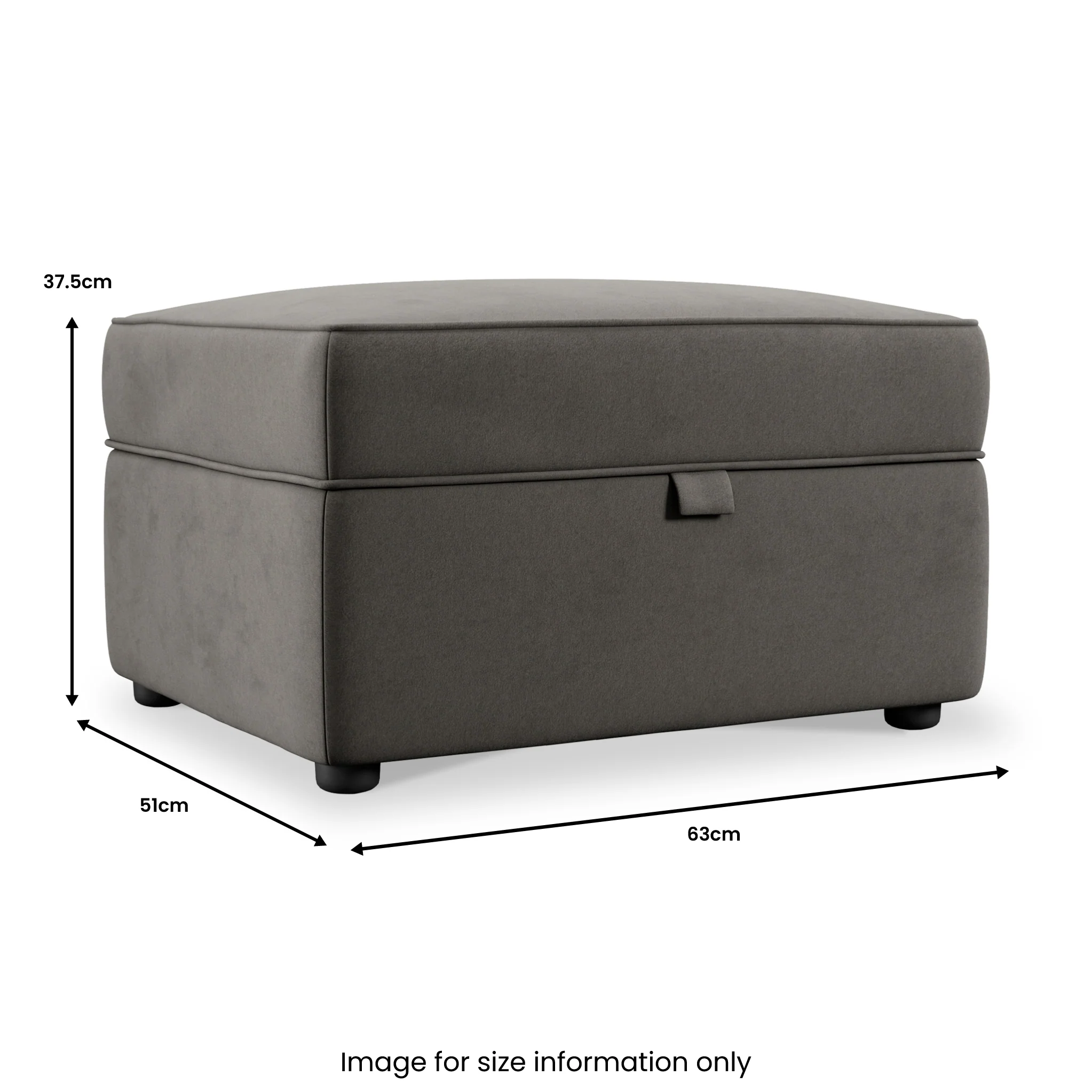 Edison Velvet Storage Footstool - Image 37