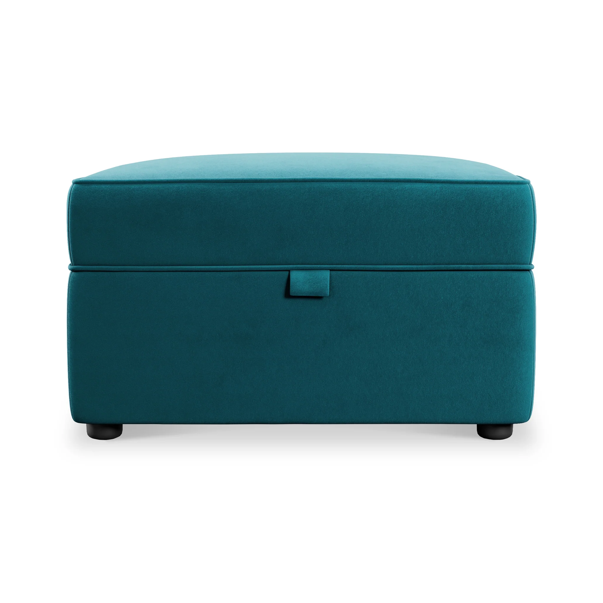 Edison Velvet Storage Footstool - Image 5