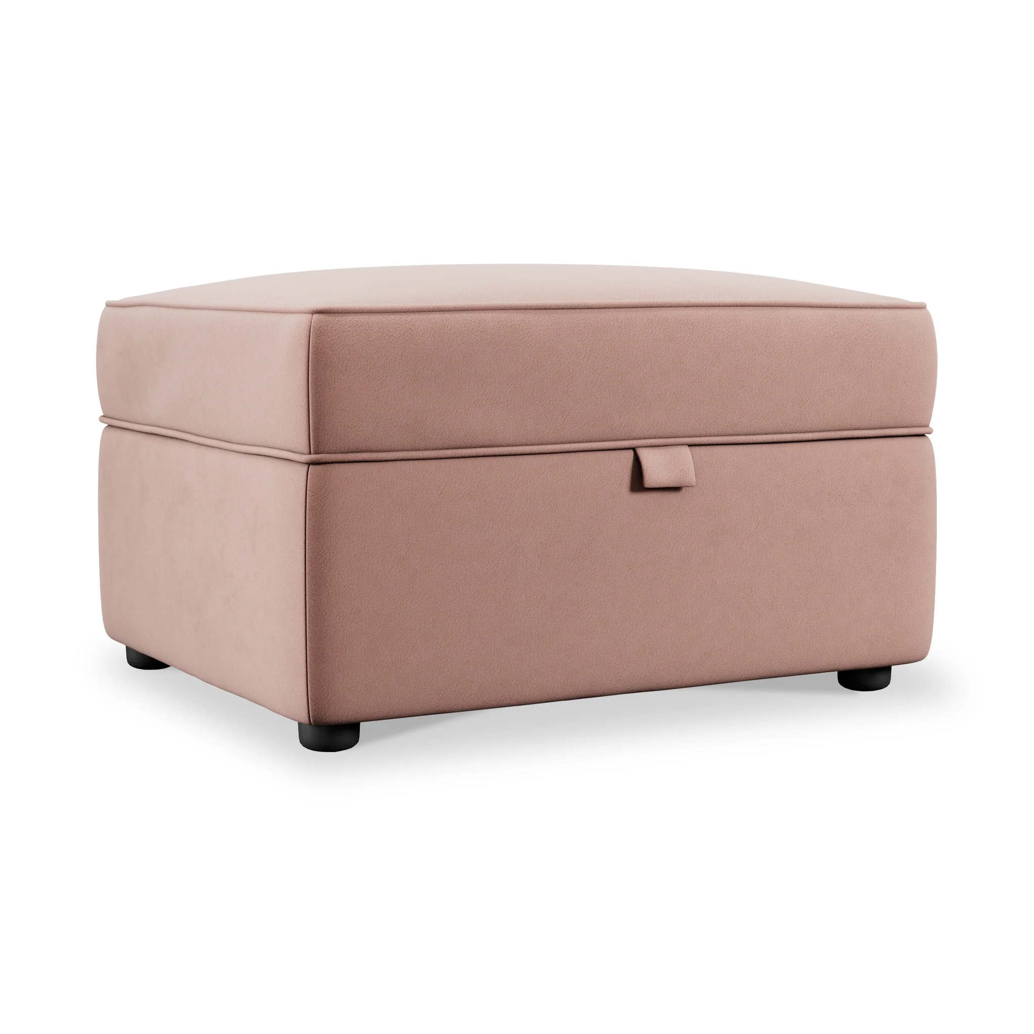 Edison Velvet Storage Footstool - Image 7