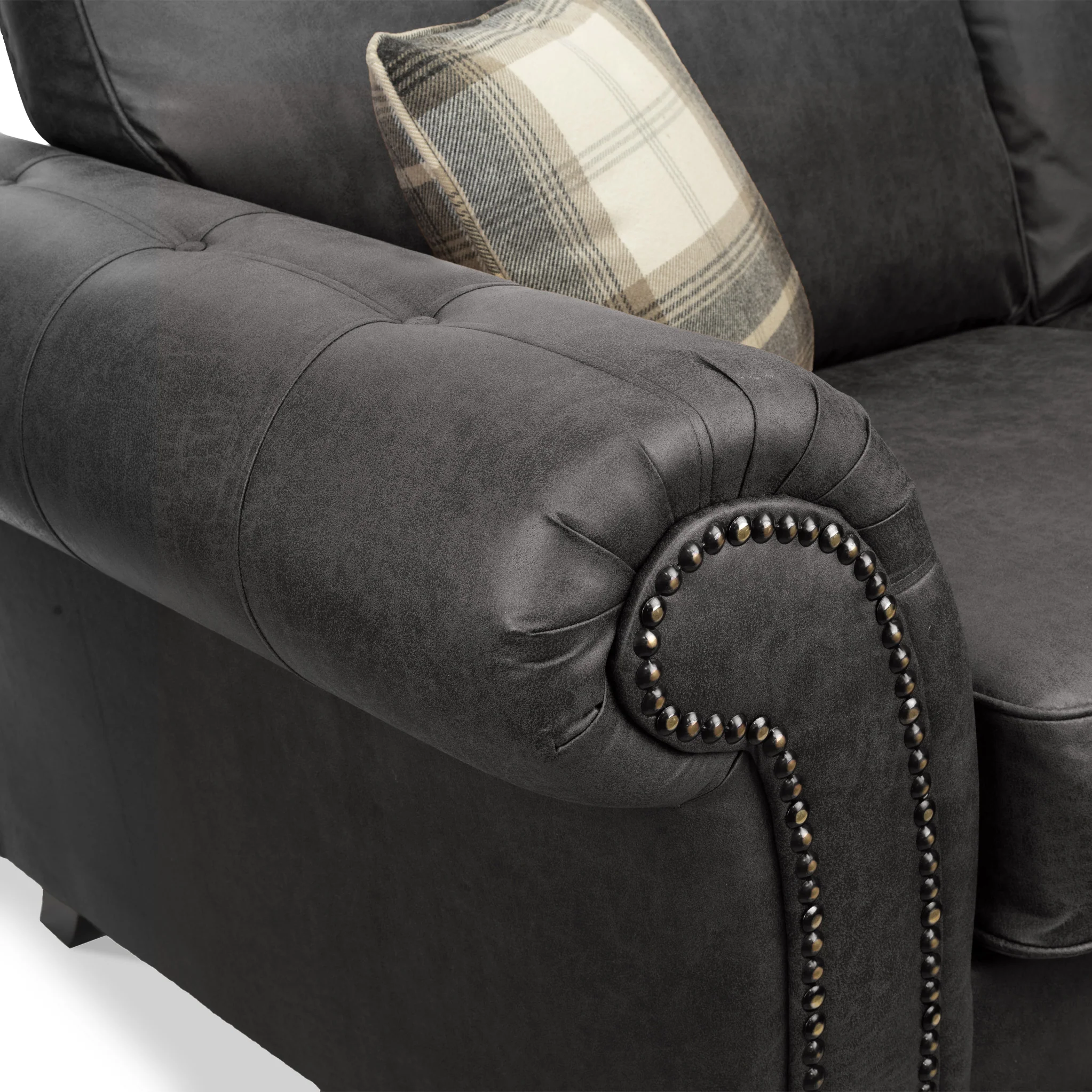 Edward Faux Leather 2 Seater Sofa - Image 20