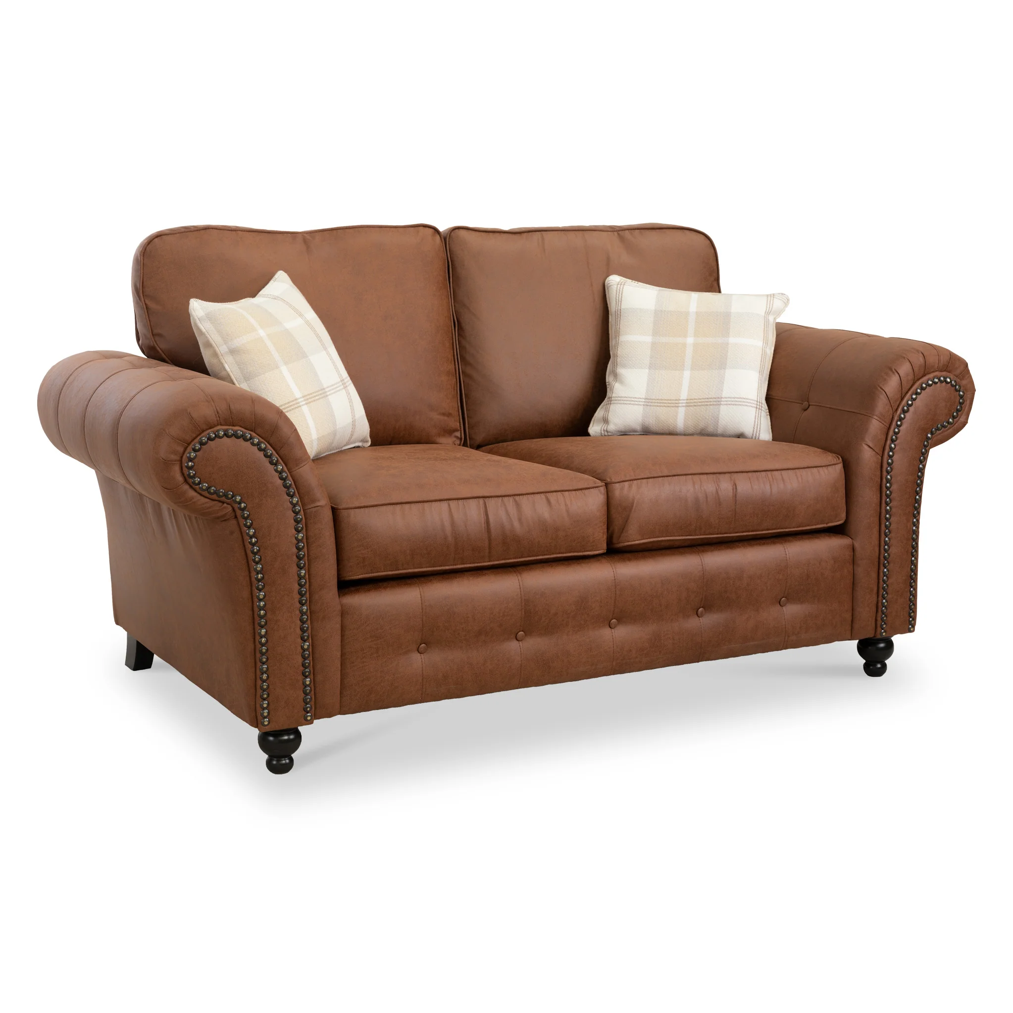 Edward Faux Leather 2 Seater Sofa - Image 3