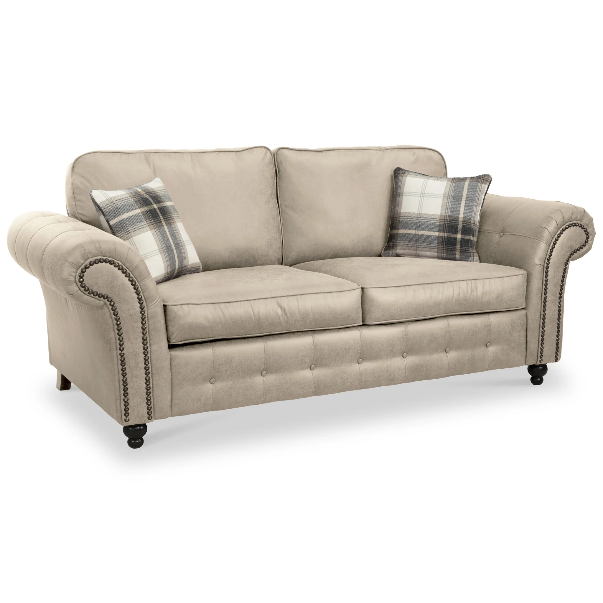 Edward Faux Leather 3 Seater Sofa - Image 11