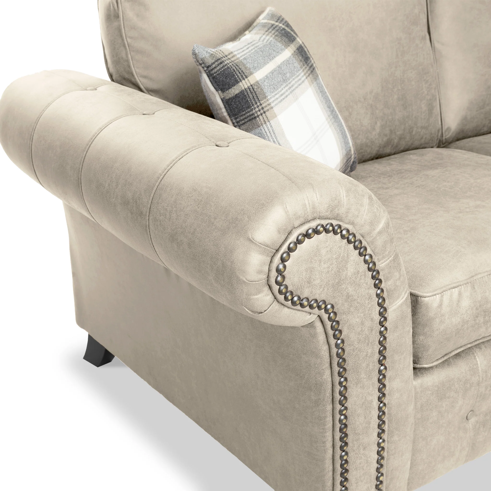 Edward Faux Leather 3 Seater Sofa - Image 12