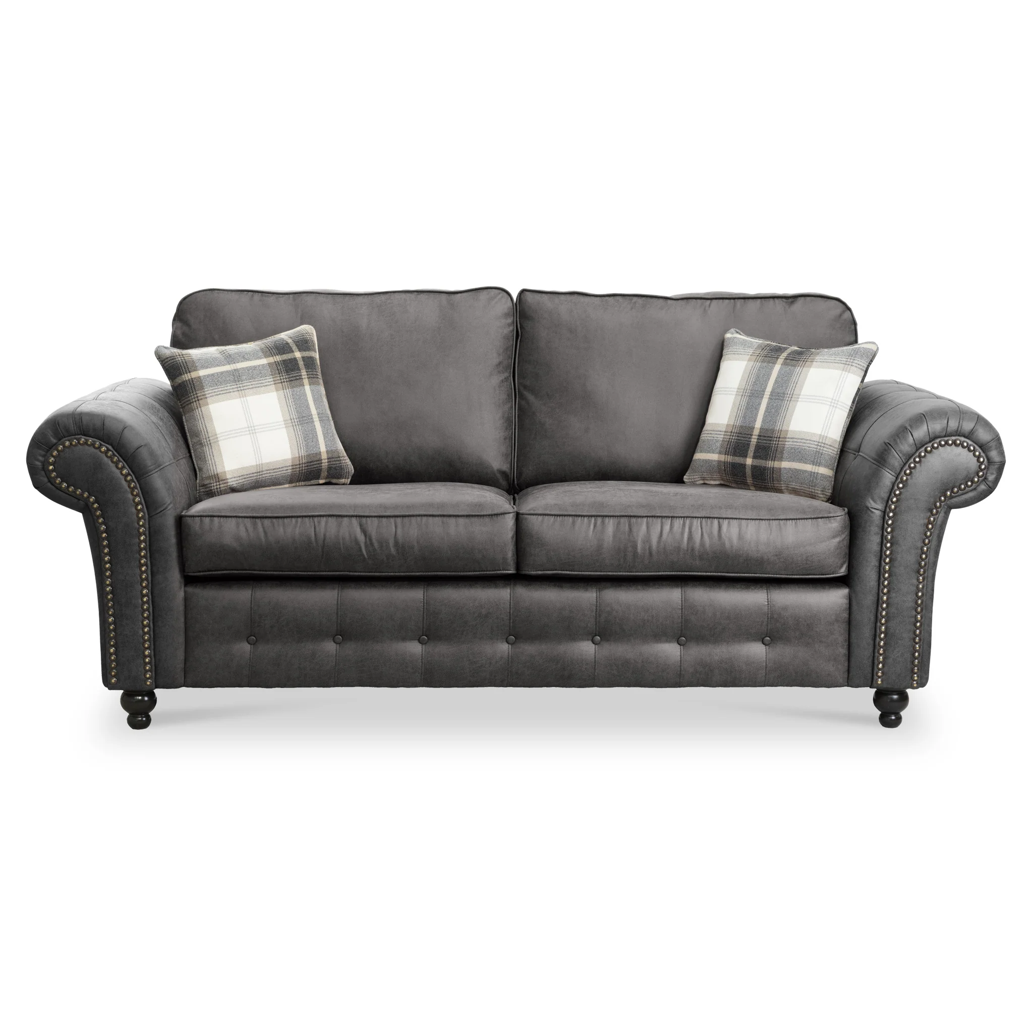Edward Faux Leather 3 Seater Sofa - Image 18