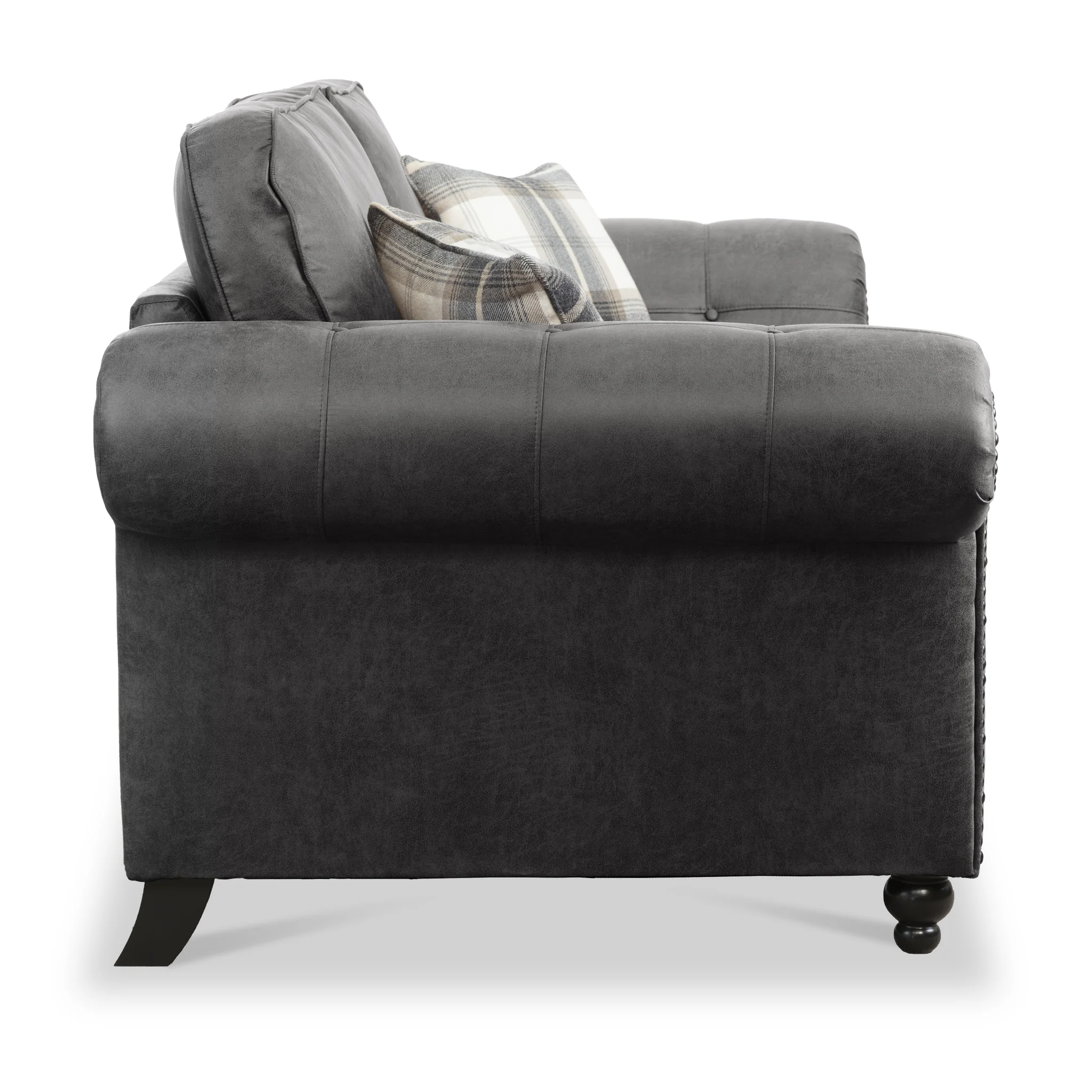 Edward Faux Leather 3 Seater Sofa - Image 21