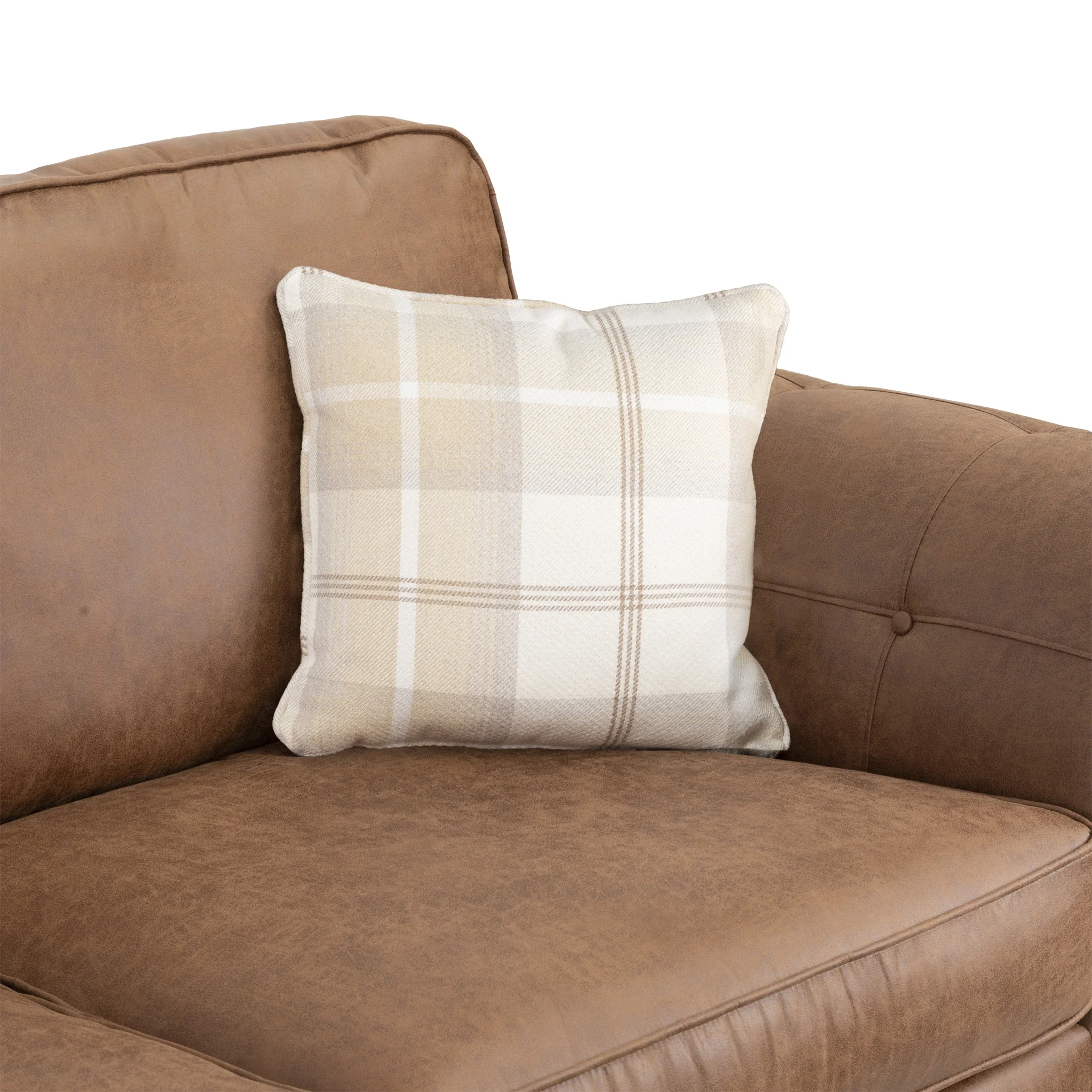 Edward Faux Leather 3 Seater Sofa - Image 7