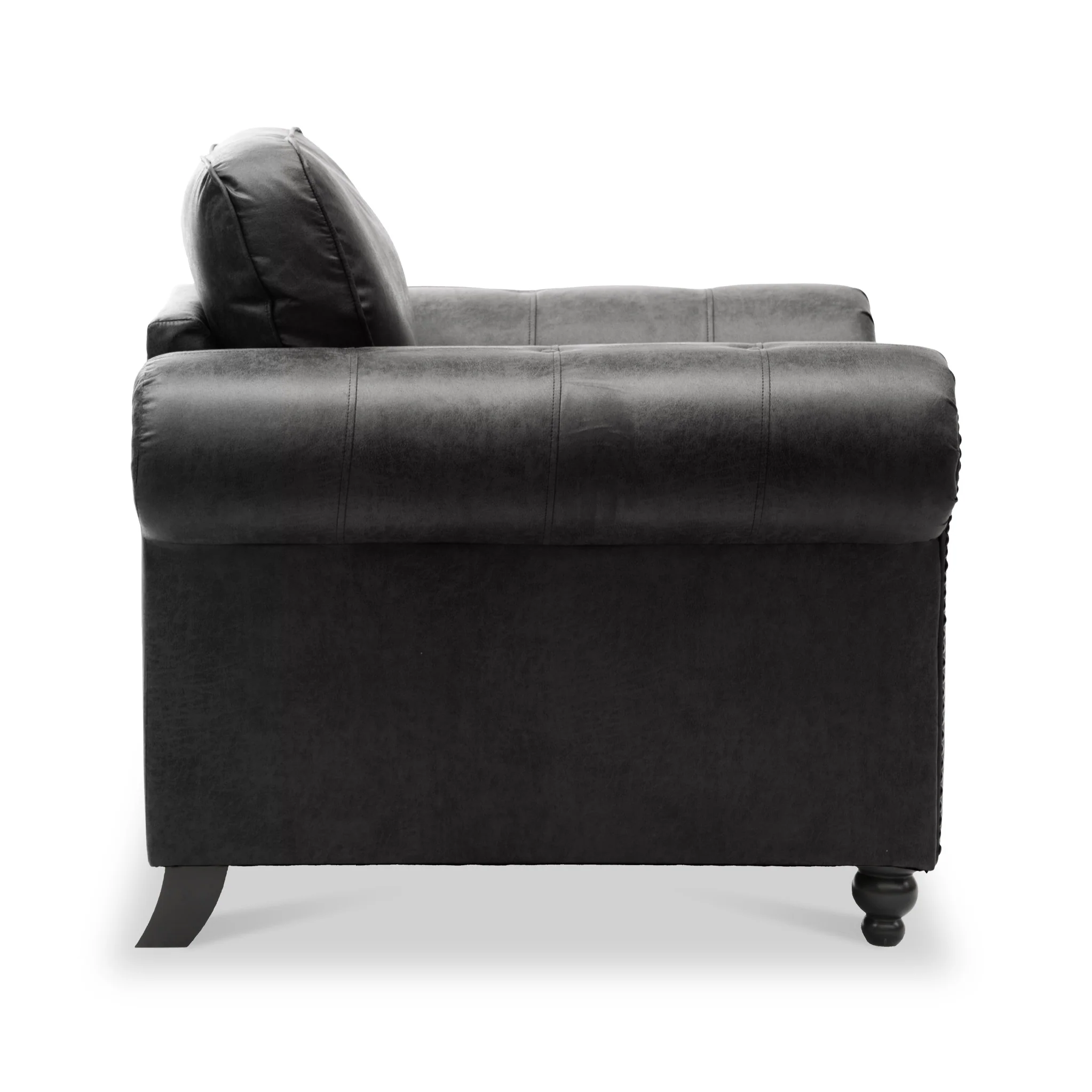 Edward Faux Leather Armchair - Image 21