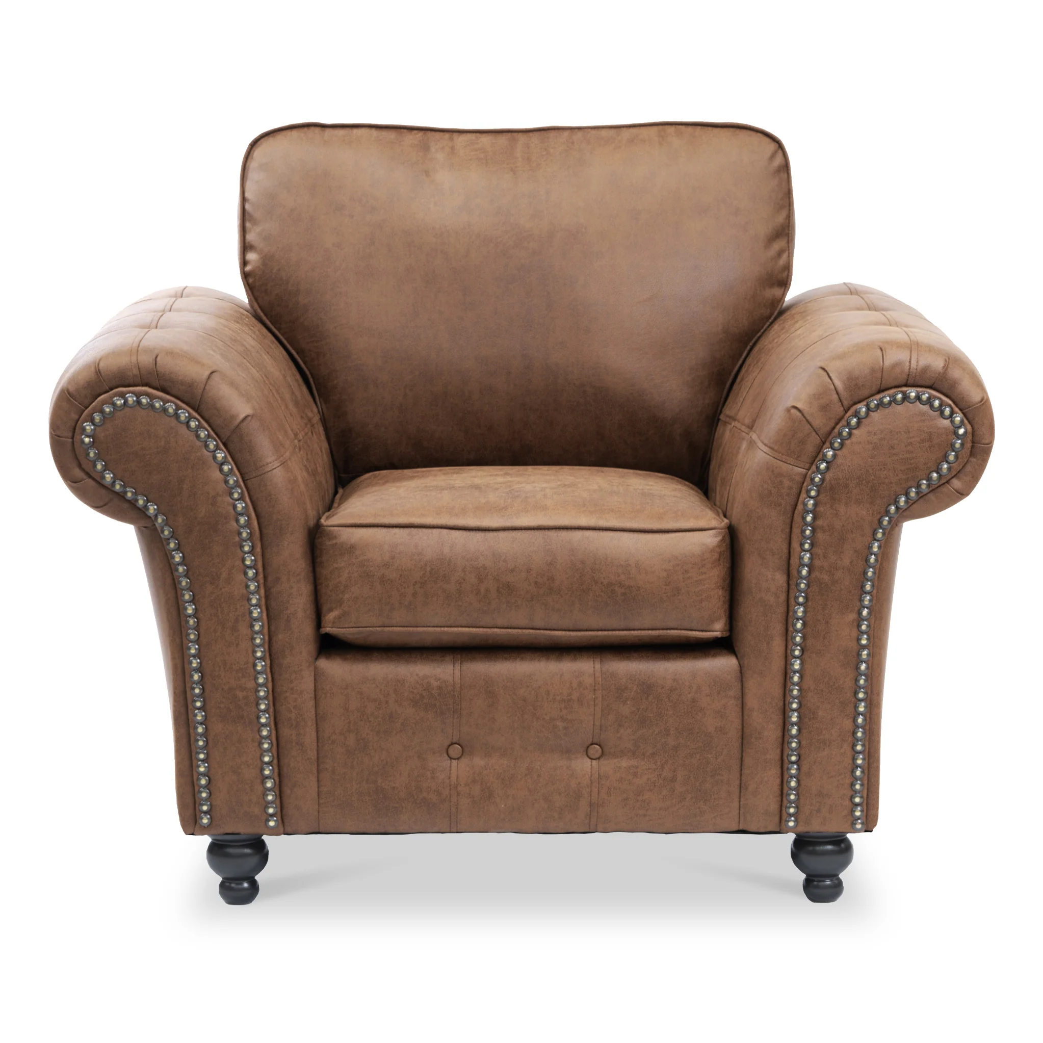 Edward Faux Leather Armchair - Image 3