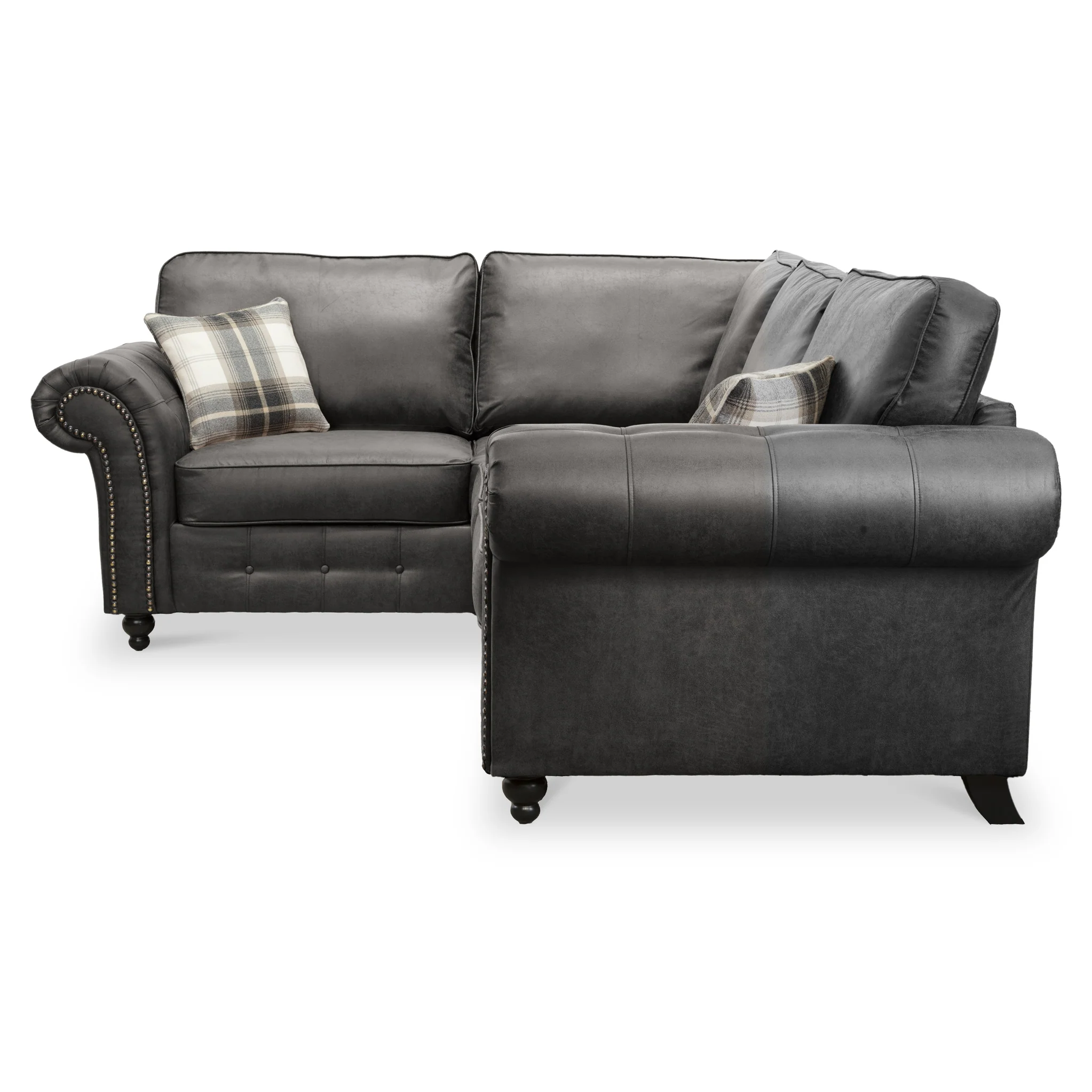 Edward Faux Leather Corner Sofa - Image 12