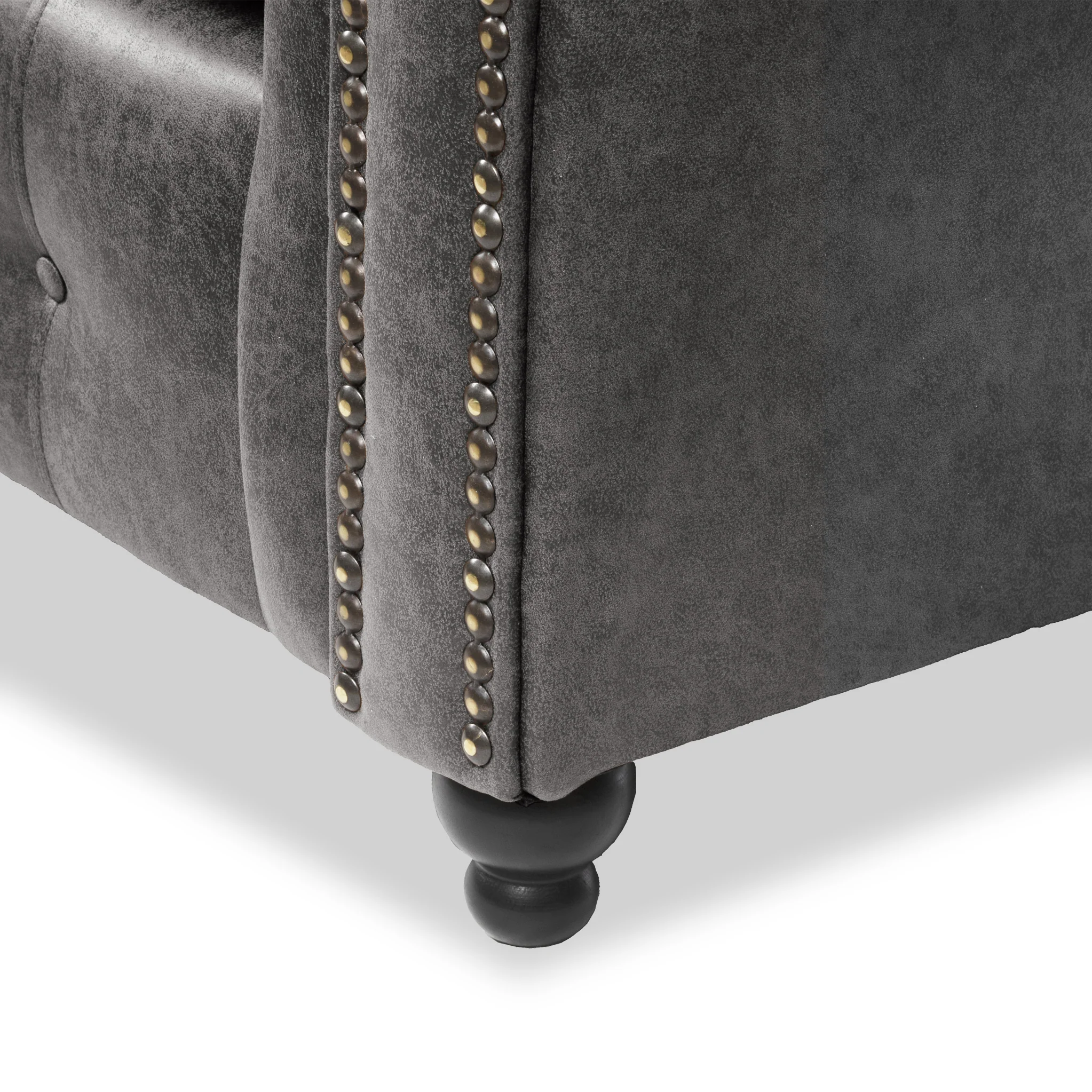Edward Faux Leather Corner Sofa - Image 16