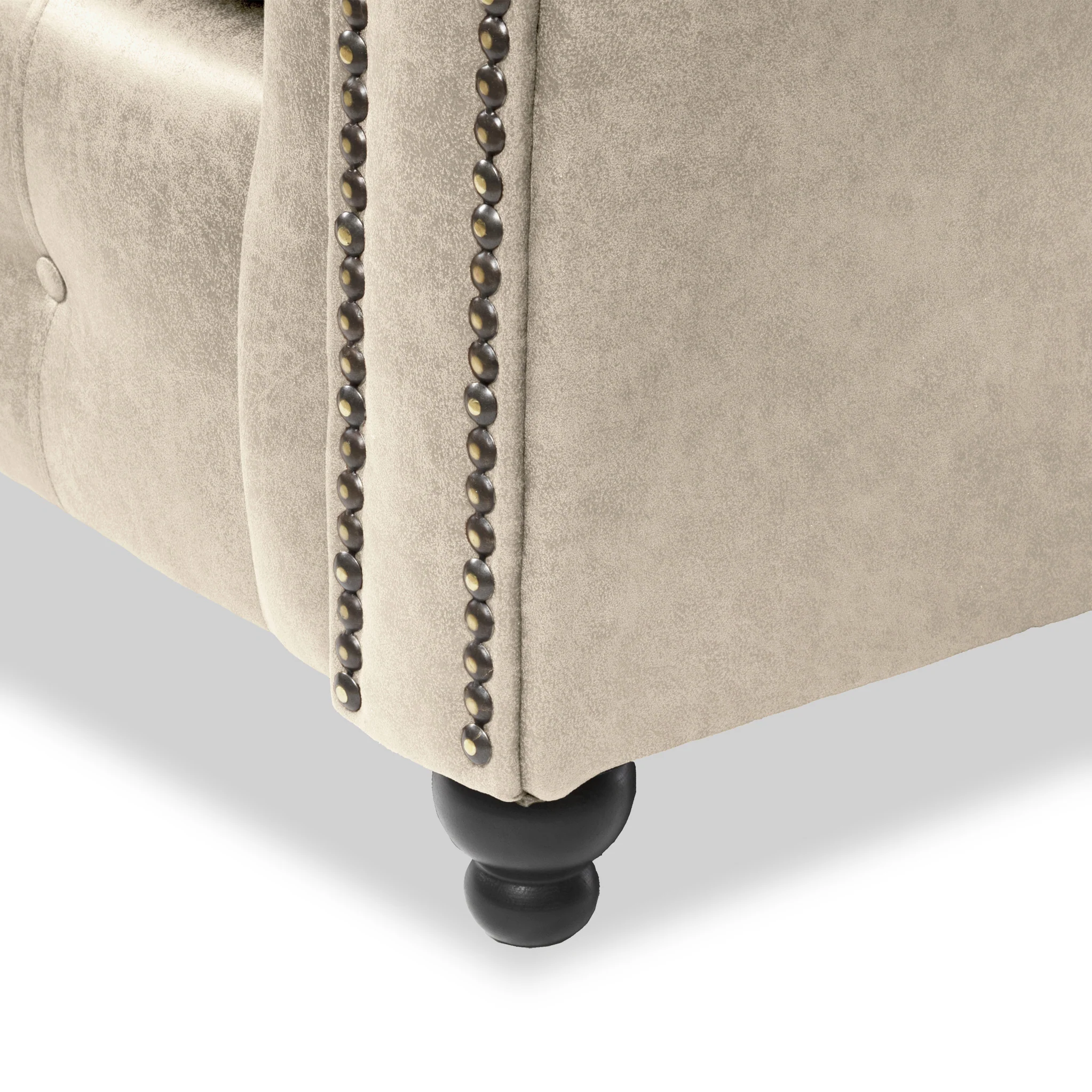 Edward Faux Leather Corner Sofa - Image 24