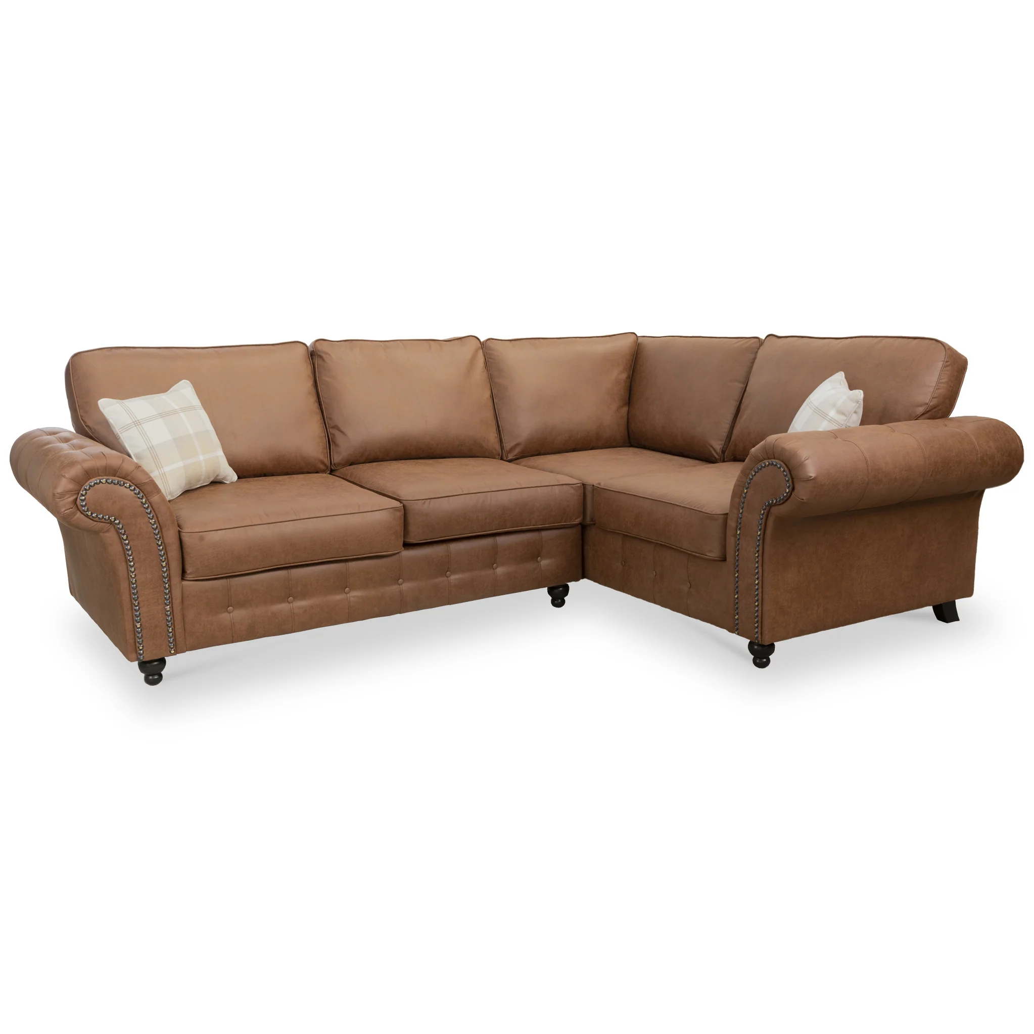 Edward Faux Leather Corner Sofa - Image 27