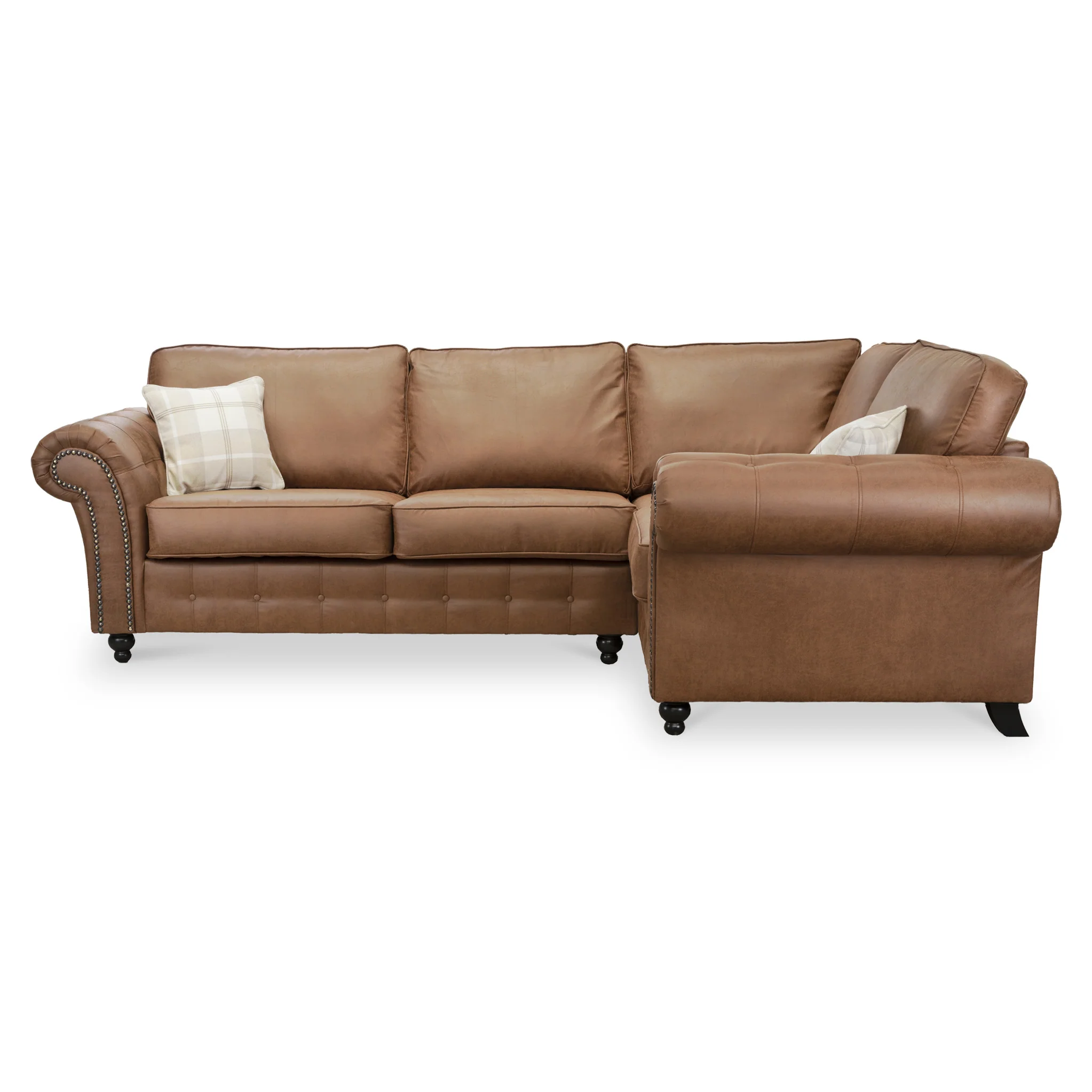 Edward Faux Leather Corner Sofa - Image 28
