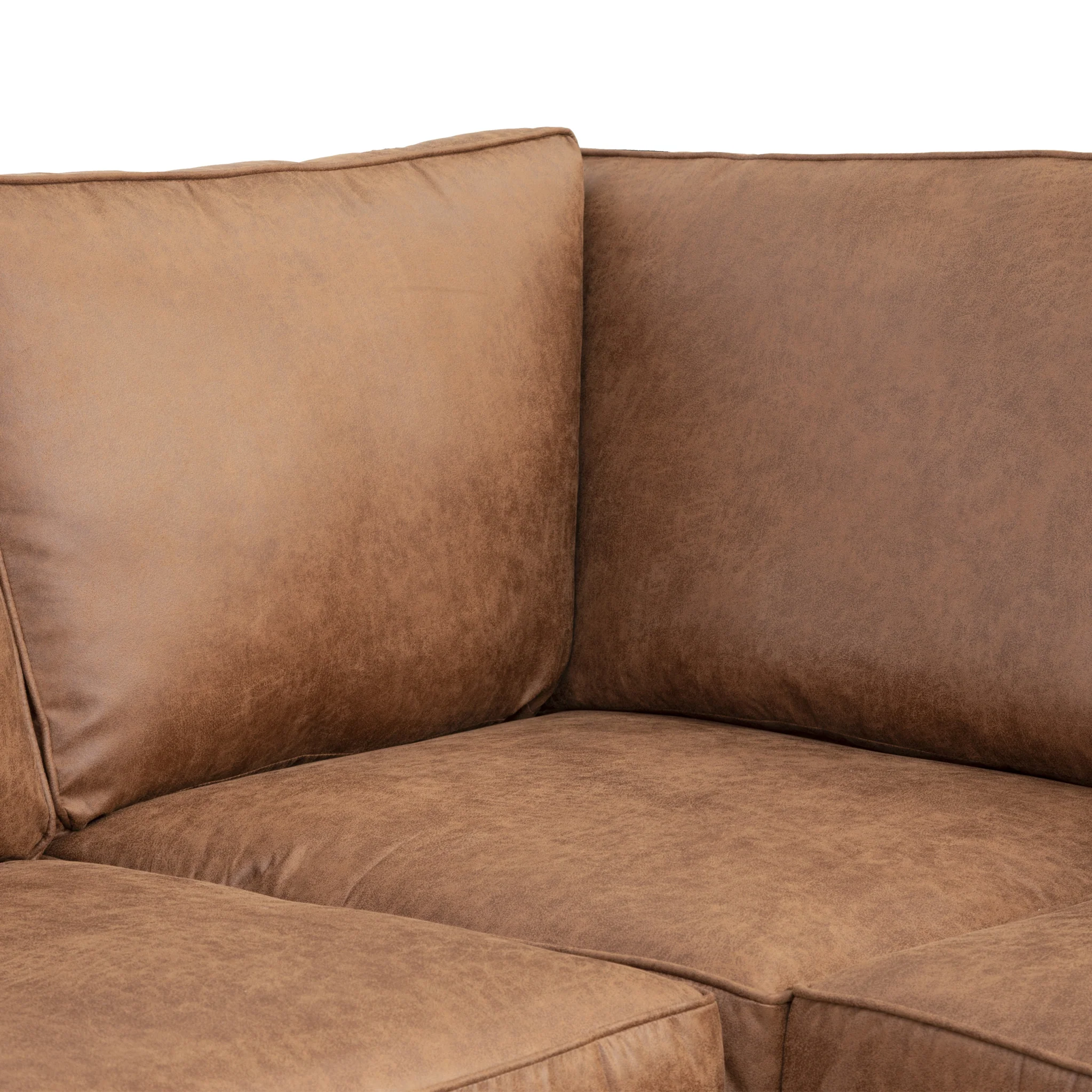 Edward Faux Leather Corner Sofa - Image 32