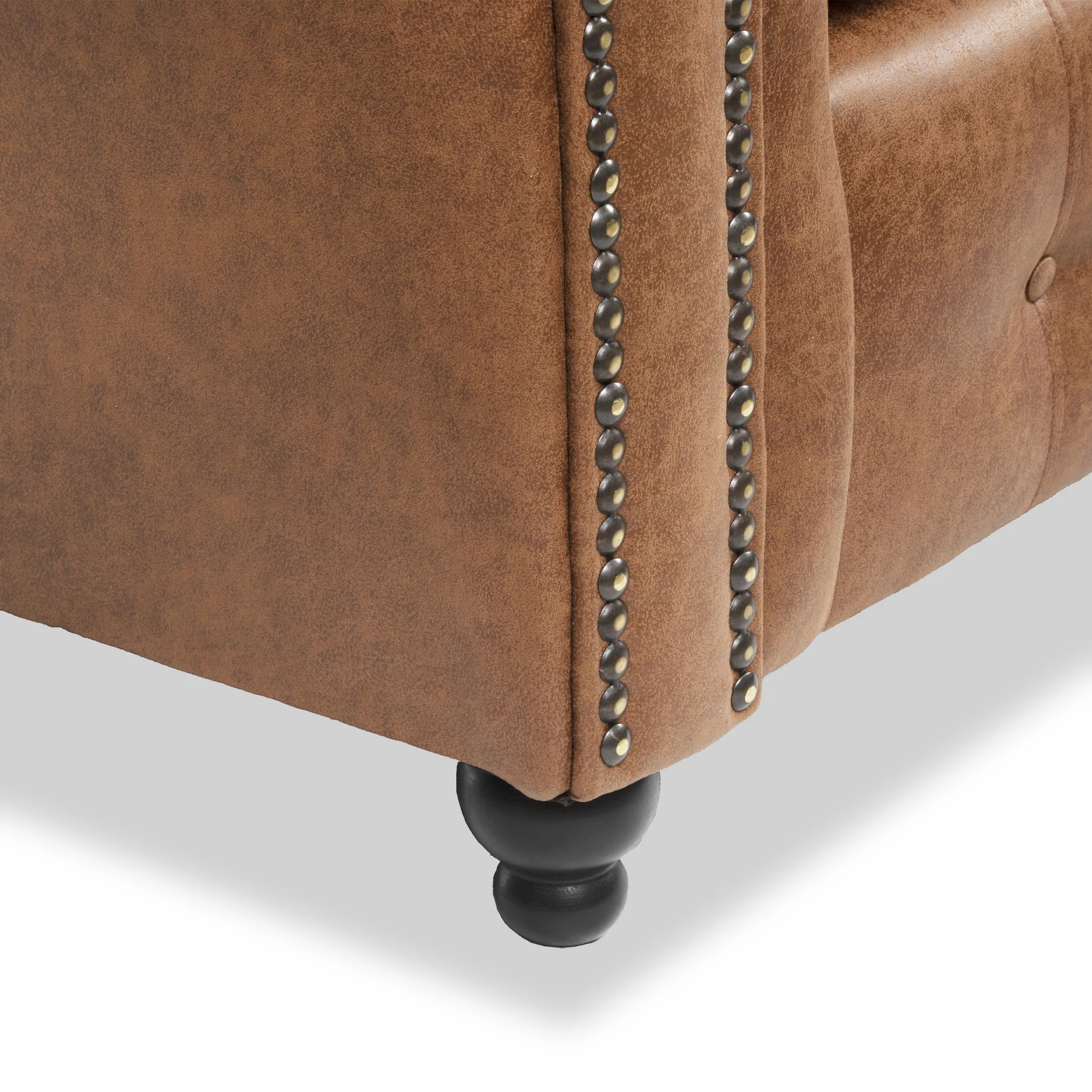 Edward Faux Leather Corner Sofa - Image 33