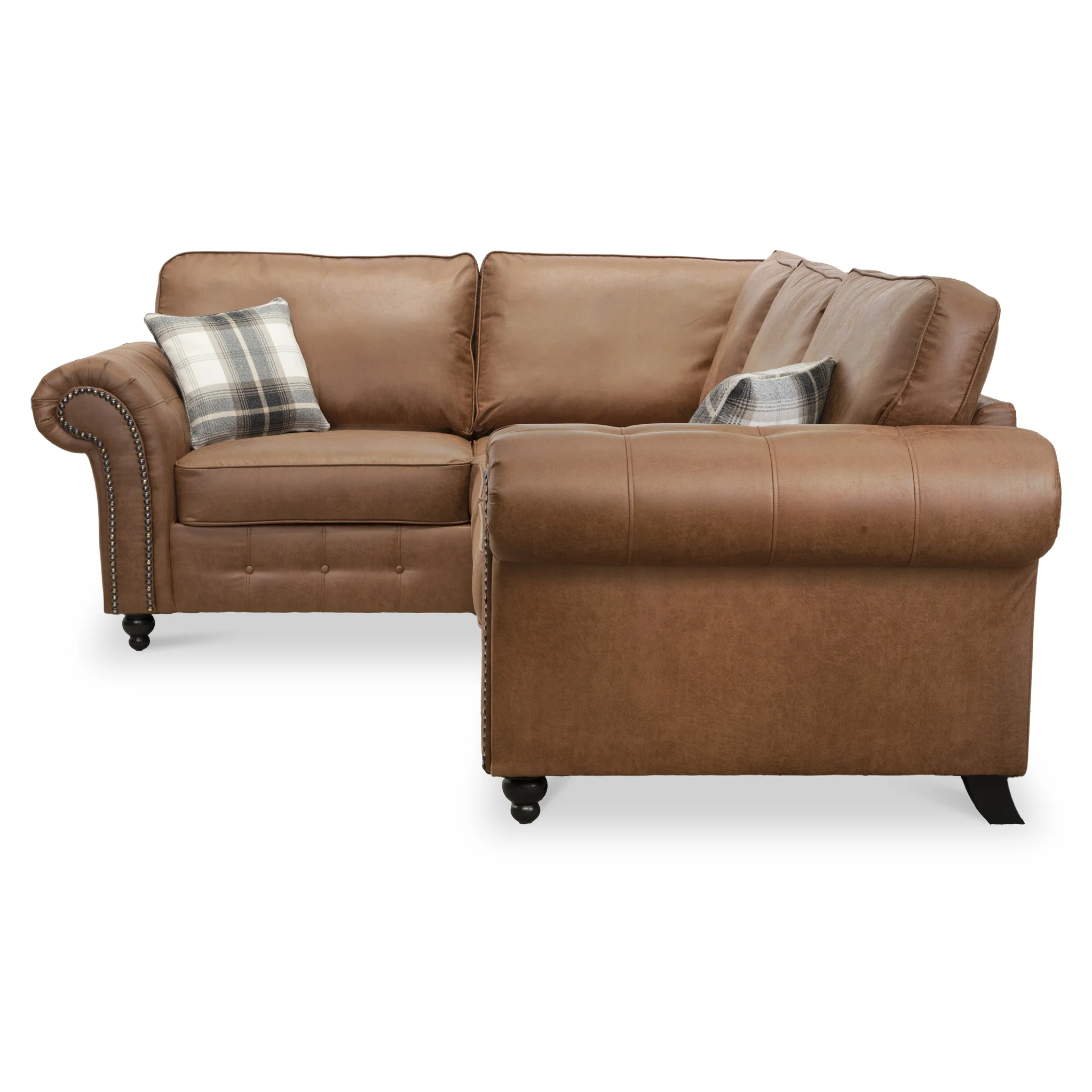 Edward Faux Leather Corner Sofa - Image 4