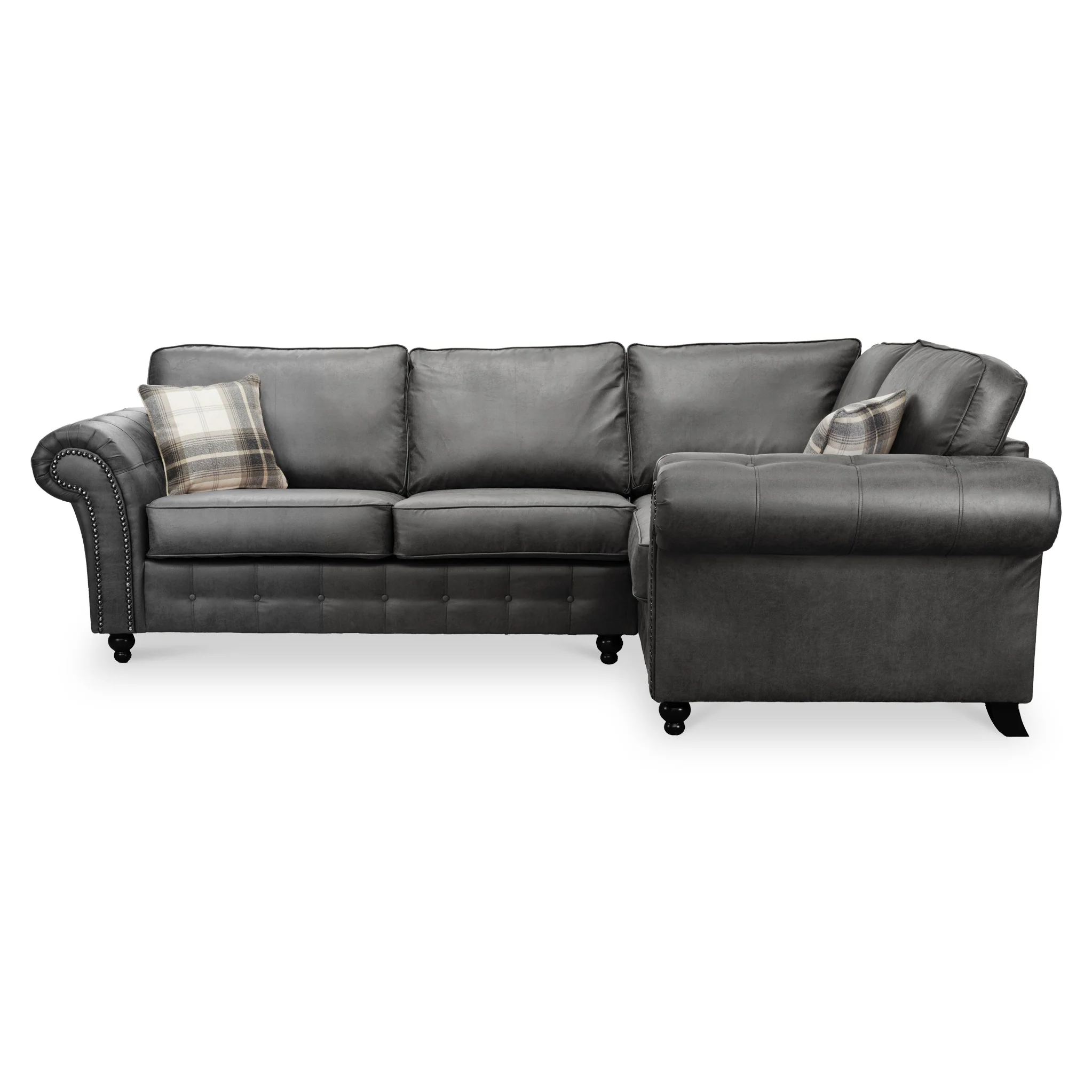 Edward Faux Leather Corner Sofa - Image 44