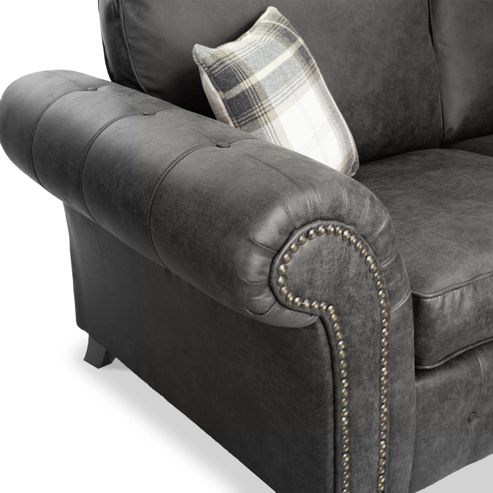 Edward Faux Leather Corner Sofa - Image 47