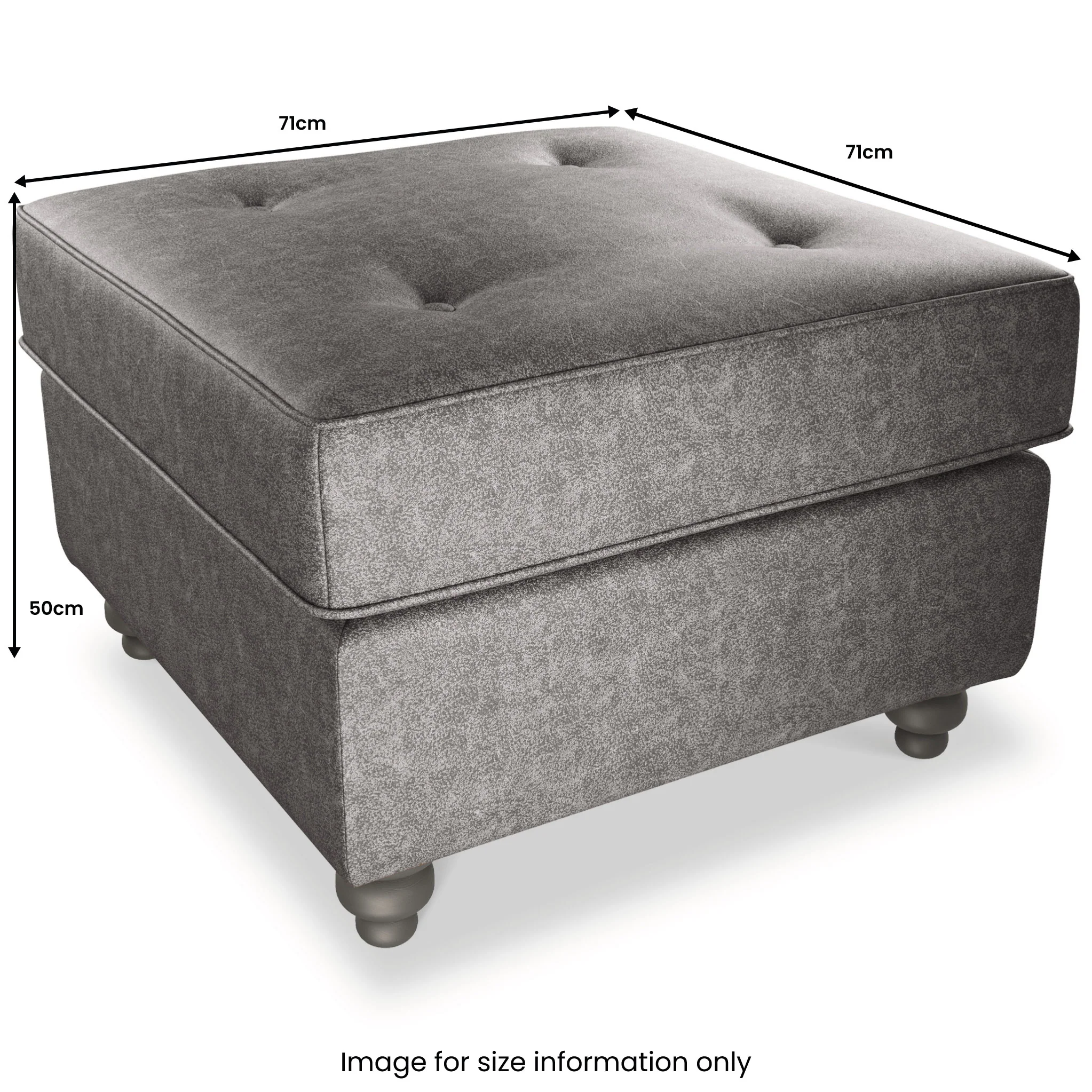 Edward Faux Leather Footstool - Image 20