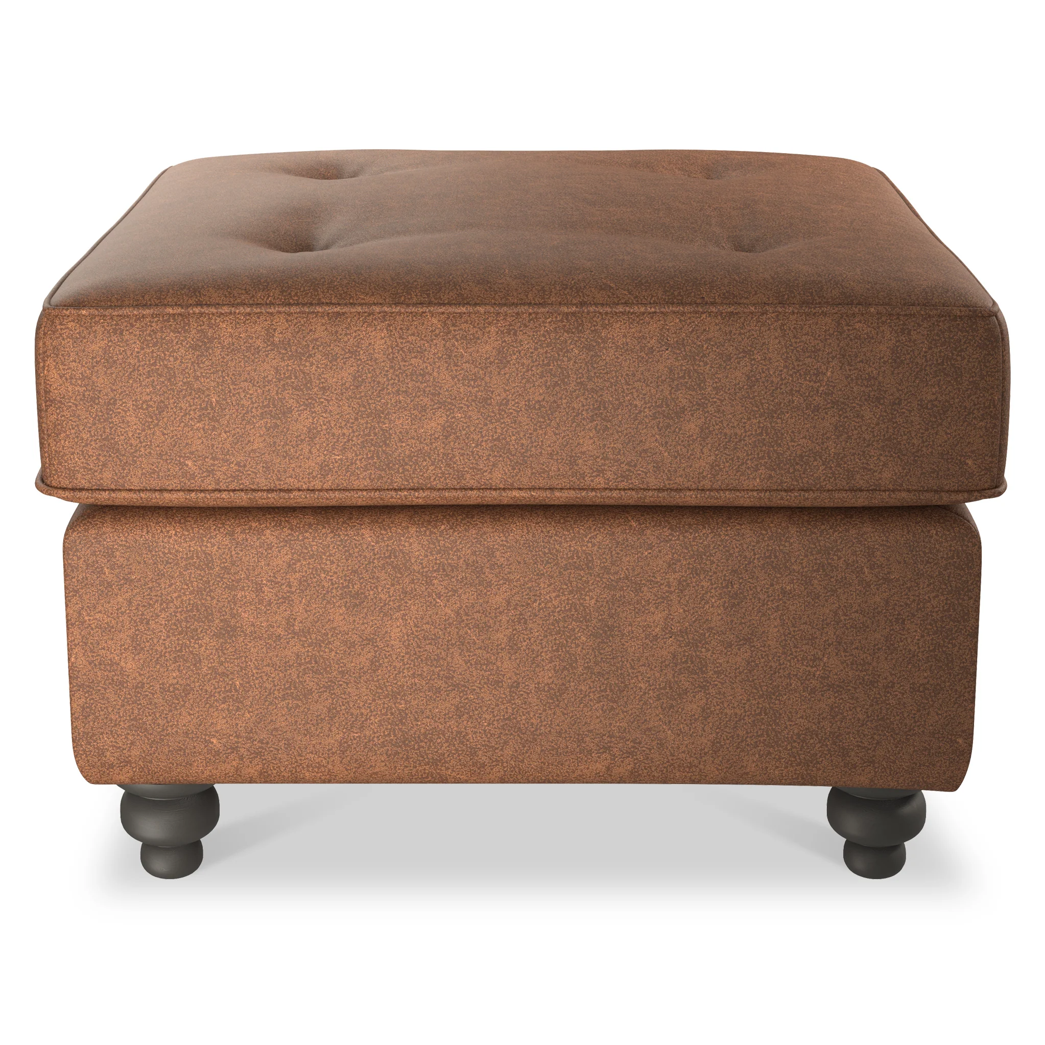 Edward Faux Leather Footstool - Image 3