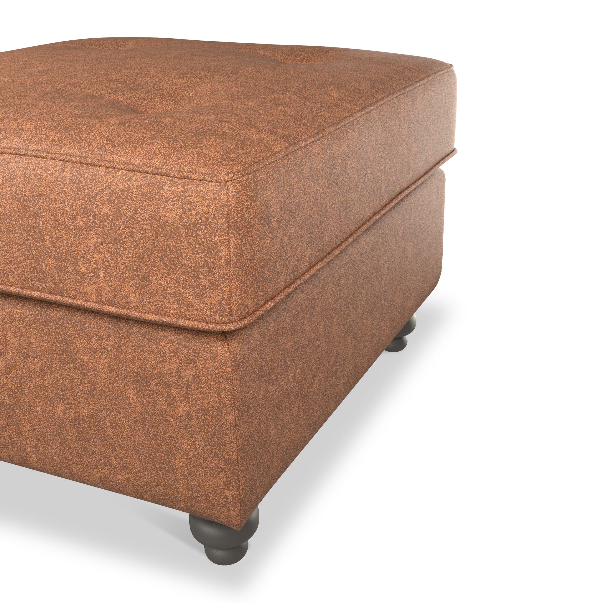 Edward Faux Leather Footstool - Image 4