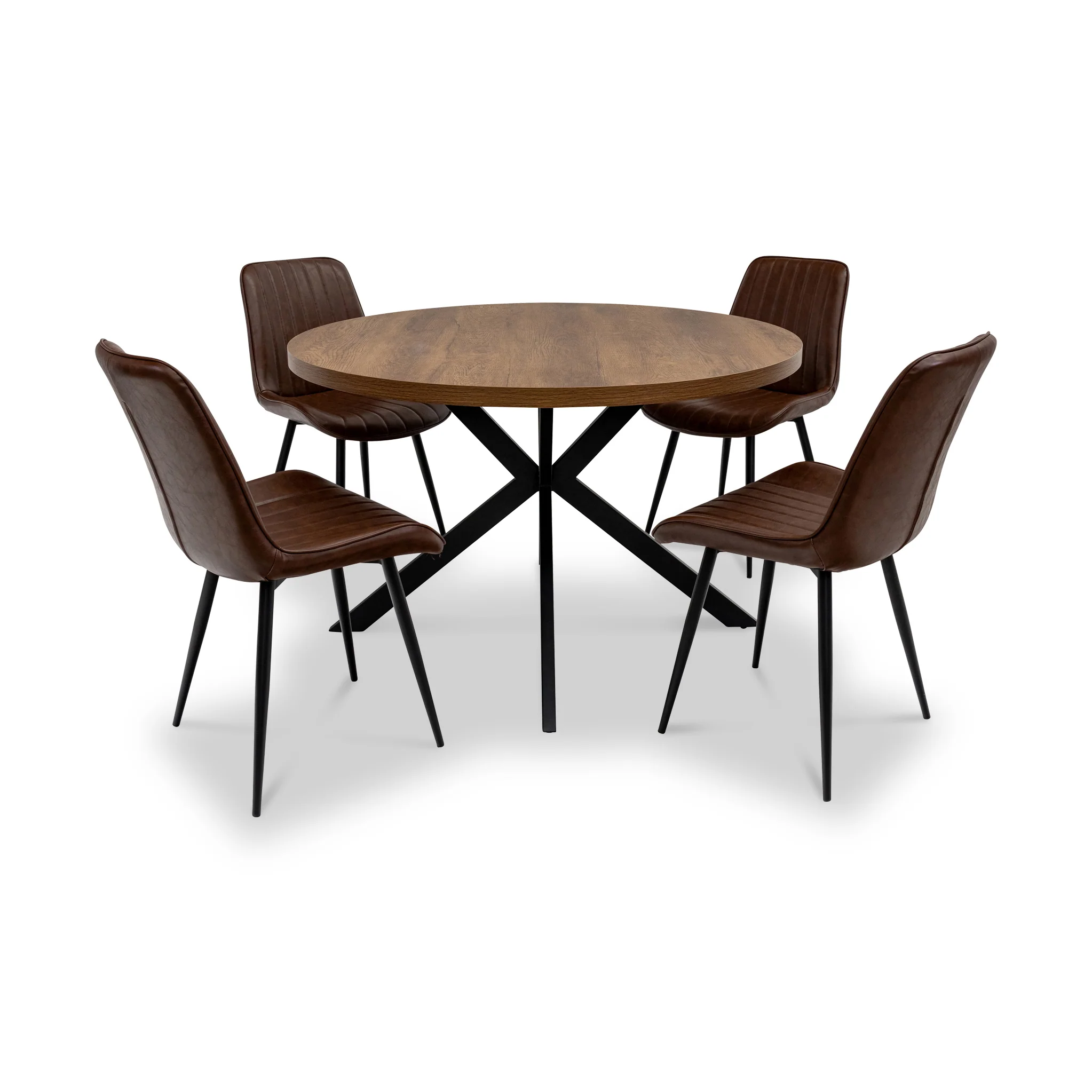 Effie Faux Leather Dining Chair - Image 4