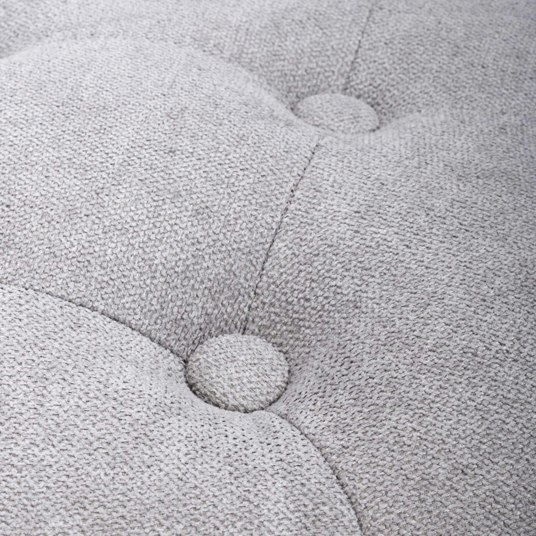 Eira Faux Linen Pouffe - Image 3