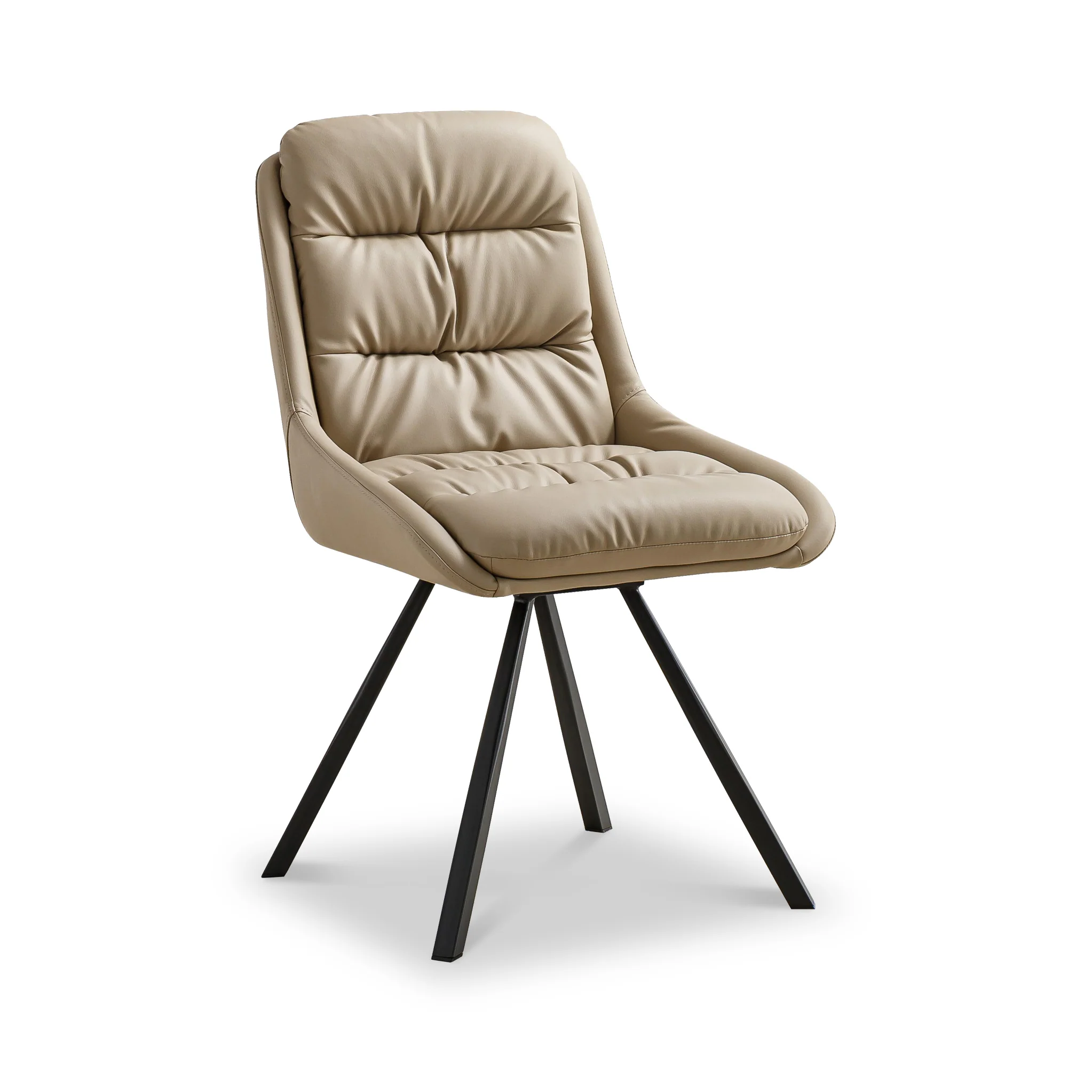 Elara Swivel Faux Leather Dining Chair - Image 14