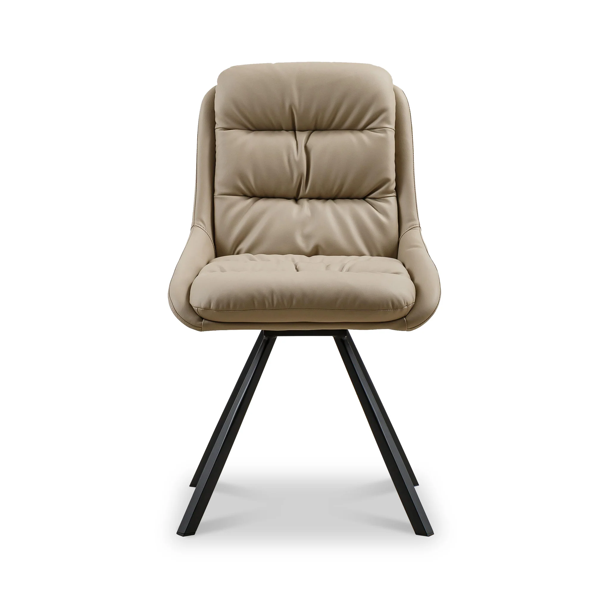 Elara Swivel Faux Leather Dining Chair - Image 15