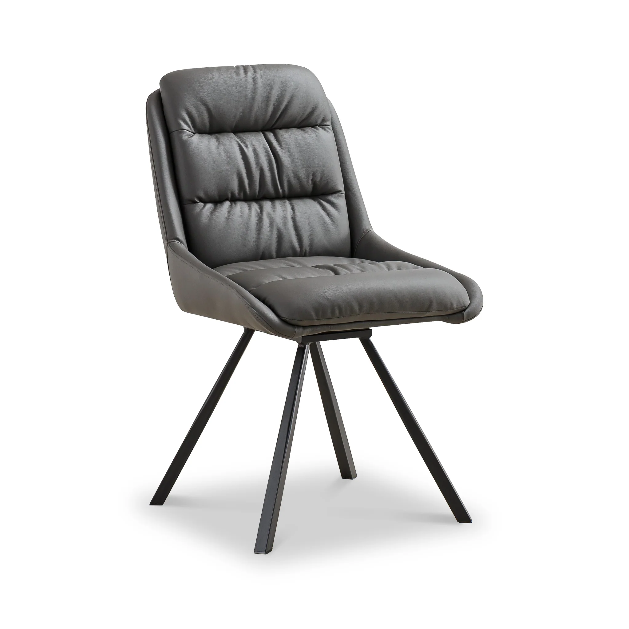 Elara Swivel Faux Leather Dining Chair - Image 36