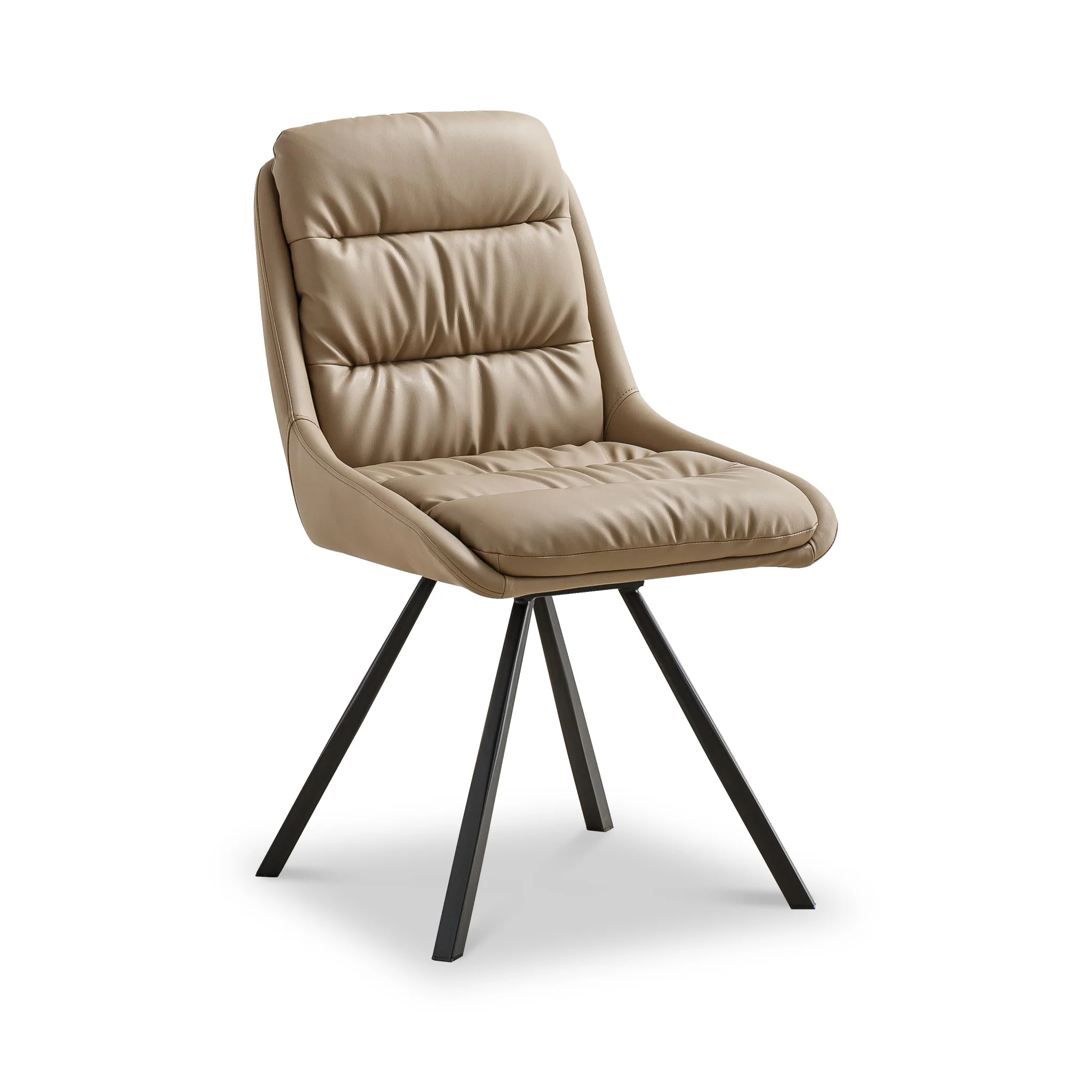 Elara Swivel Faux Leather Dining Chair - Image 7
