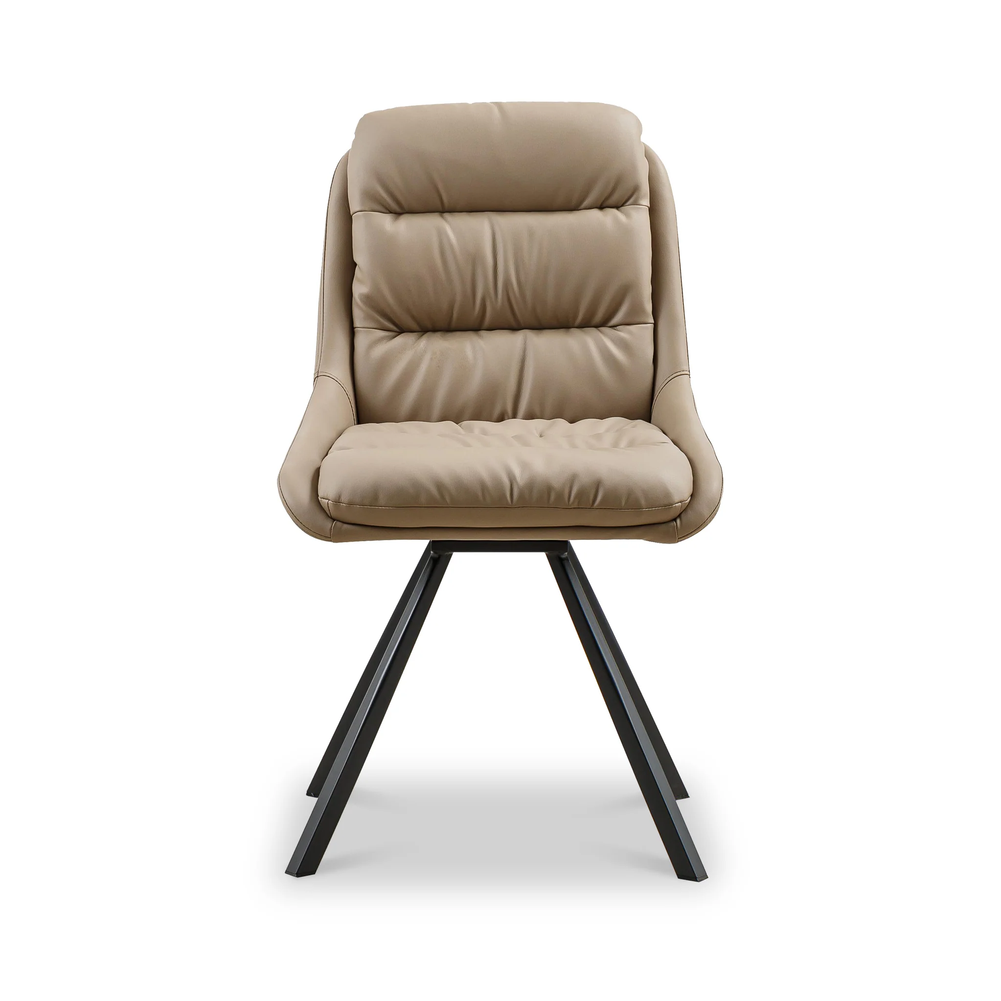 Elara Swivel Faux Leather Dining Chair - Image 8