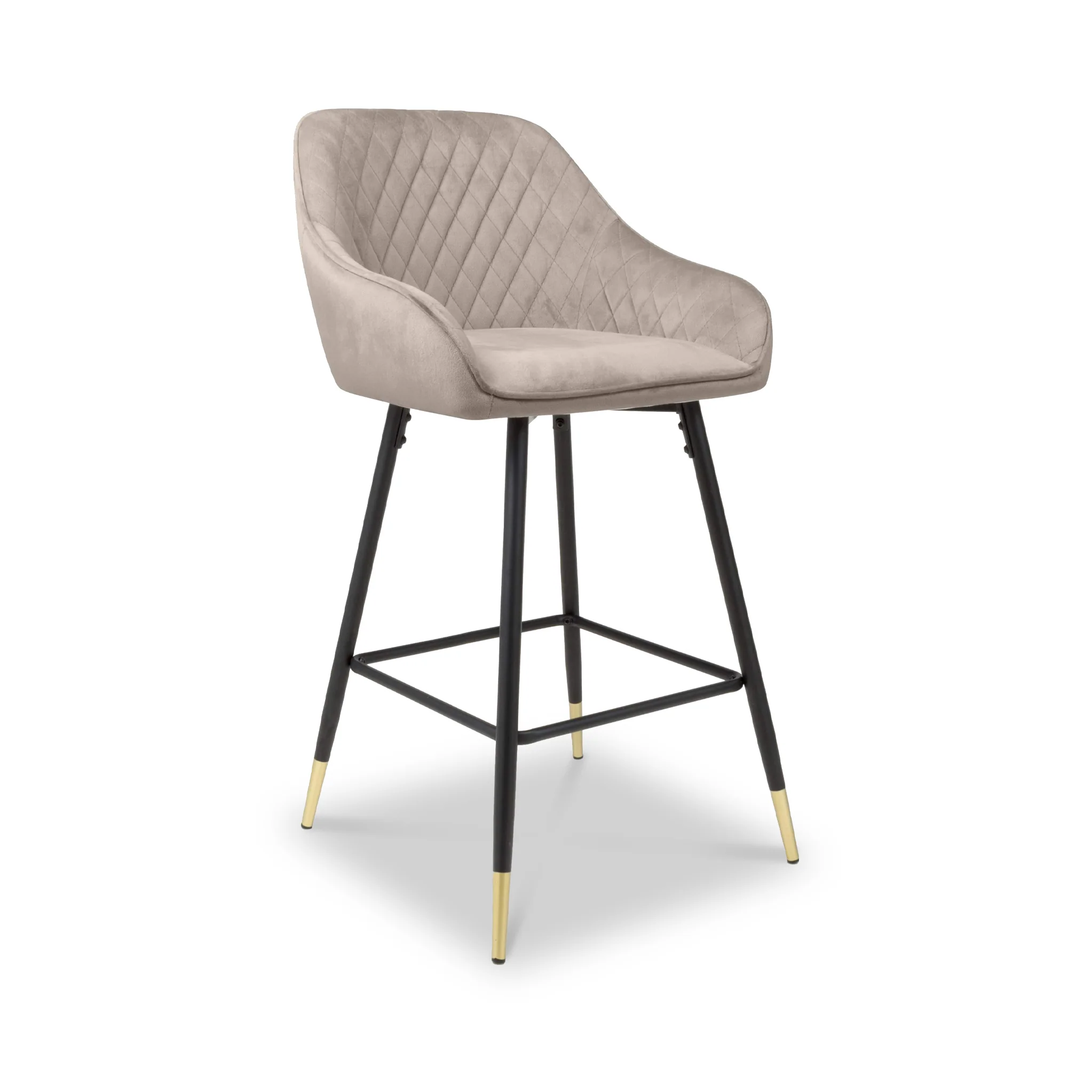 Elen Brushed Velvet Bar Stool - Image 10