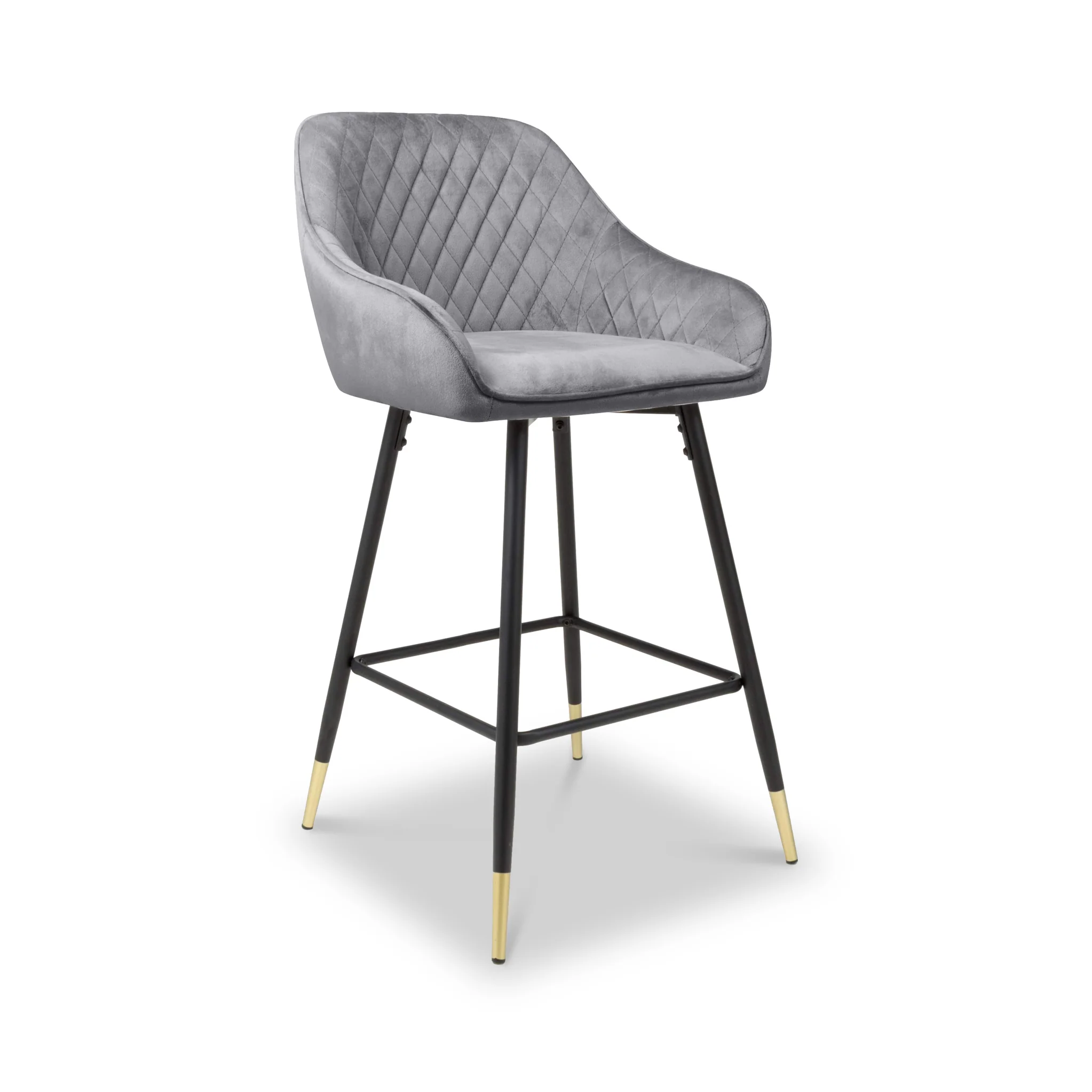 Elen Brushed Velvet Bar Stool - Image 18